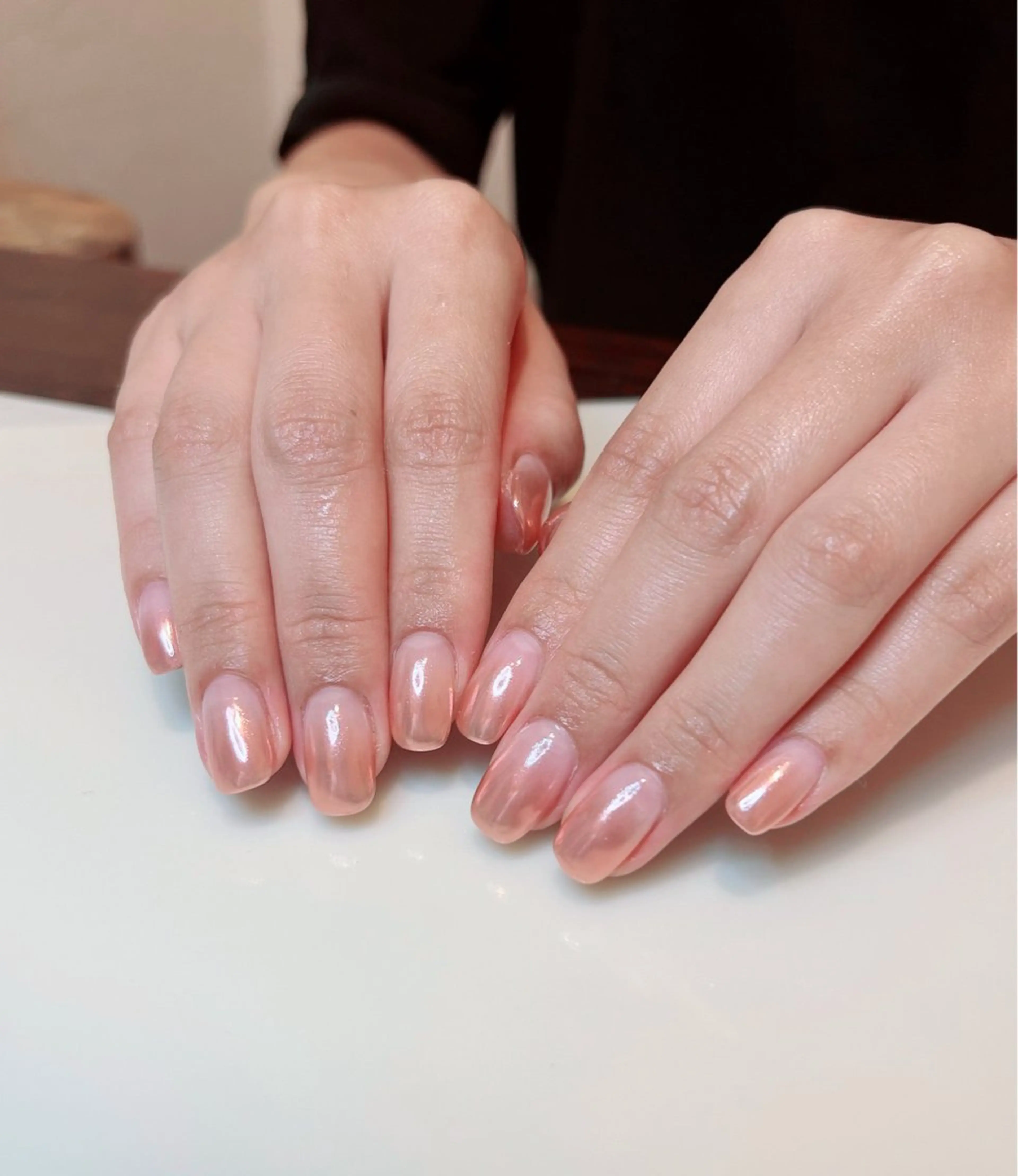 ネイル グラデーション ミラーネイル ネイルパレス所属・ネイルパレス【デザ イン/恵比寿】のネイルデザイン
