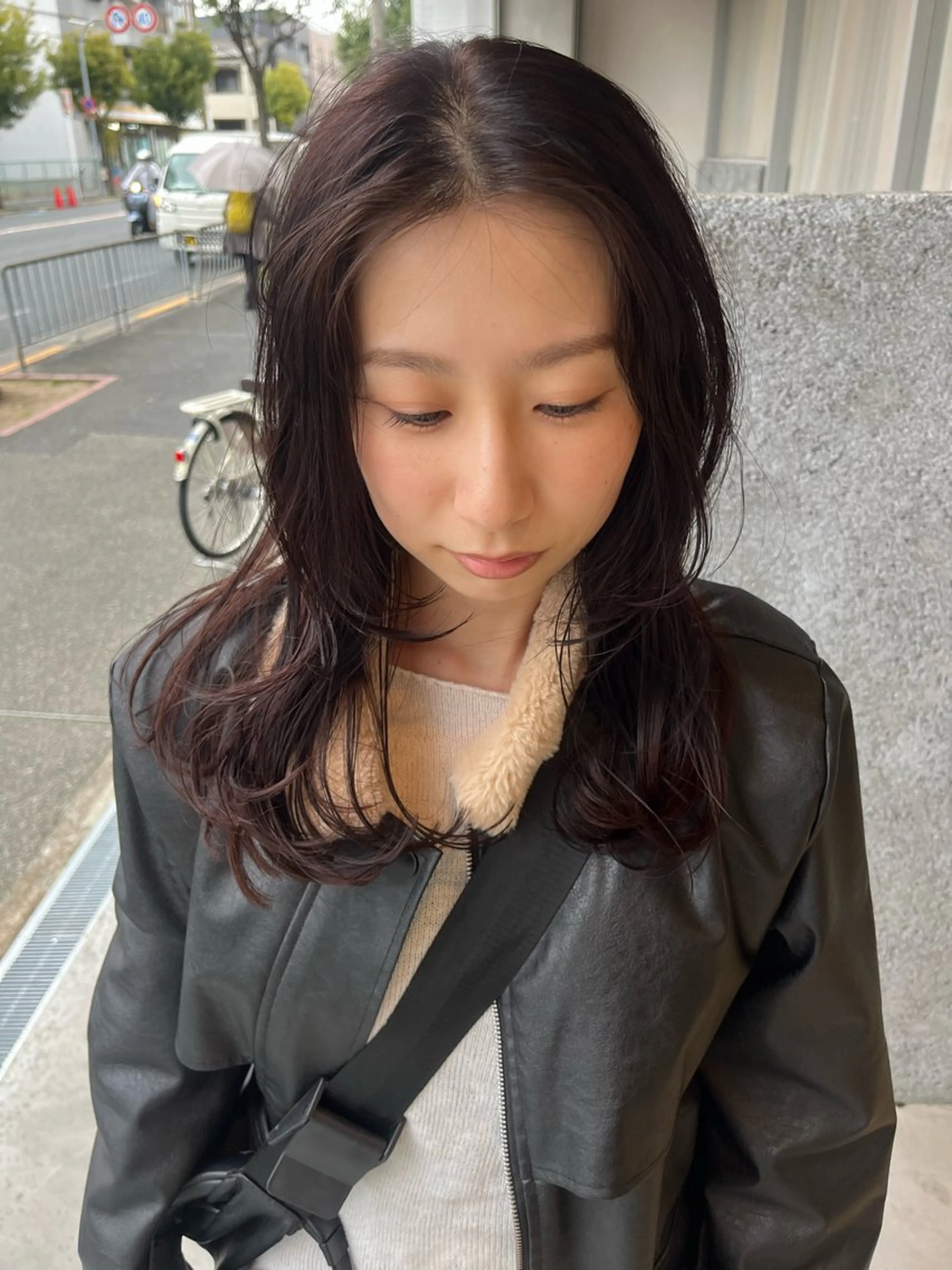 ロング 藤井 美歩/赤髪のヘアスタイル