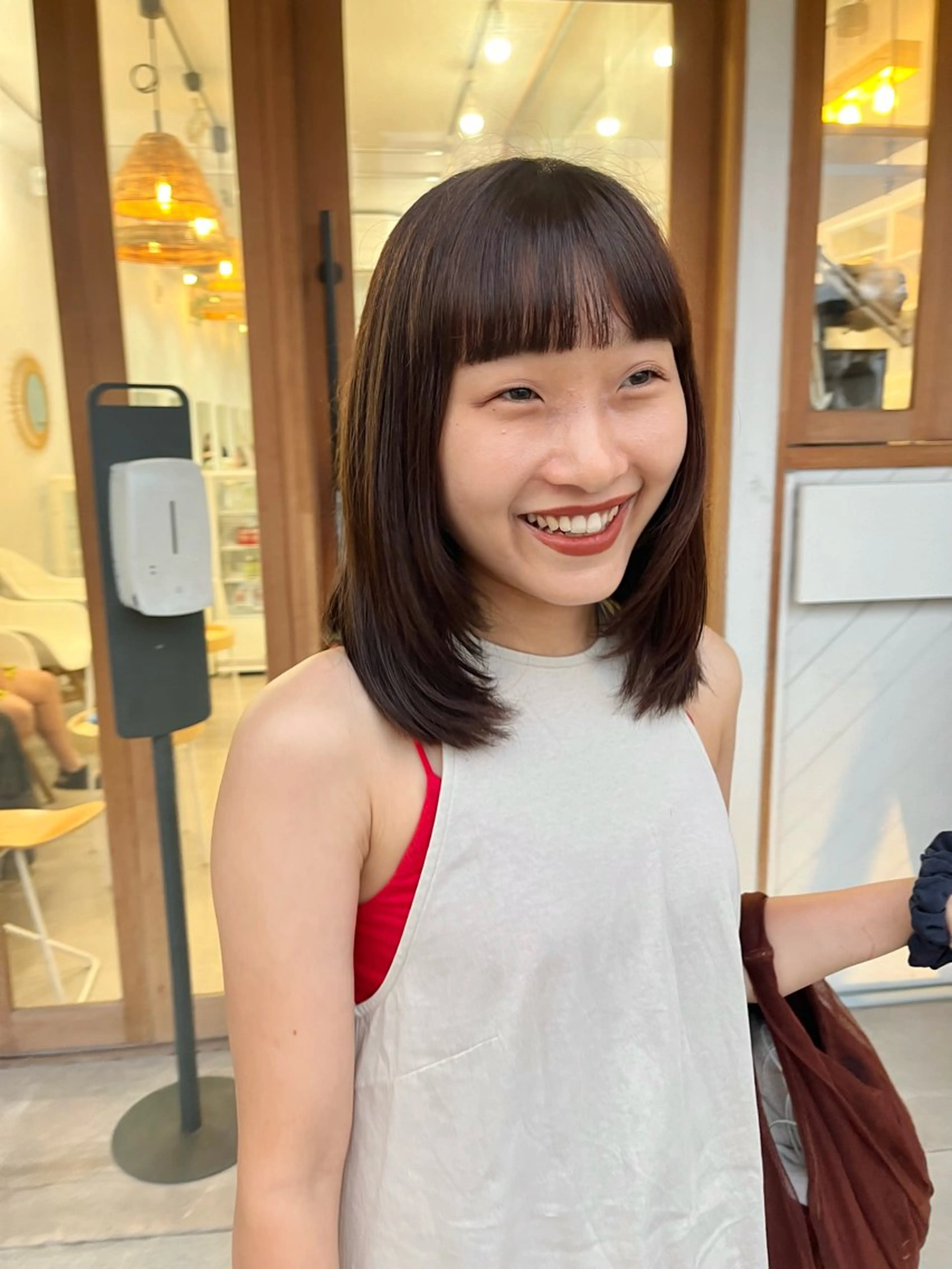 ミディアム カラー カット ヘアカラー トリートメント 🌼sunc HINAMI🌼のヘアスタイル