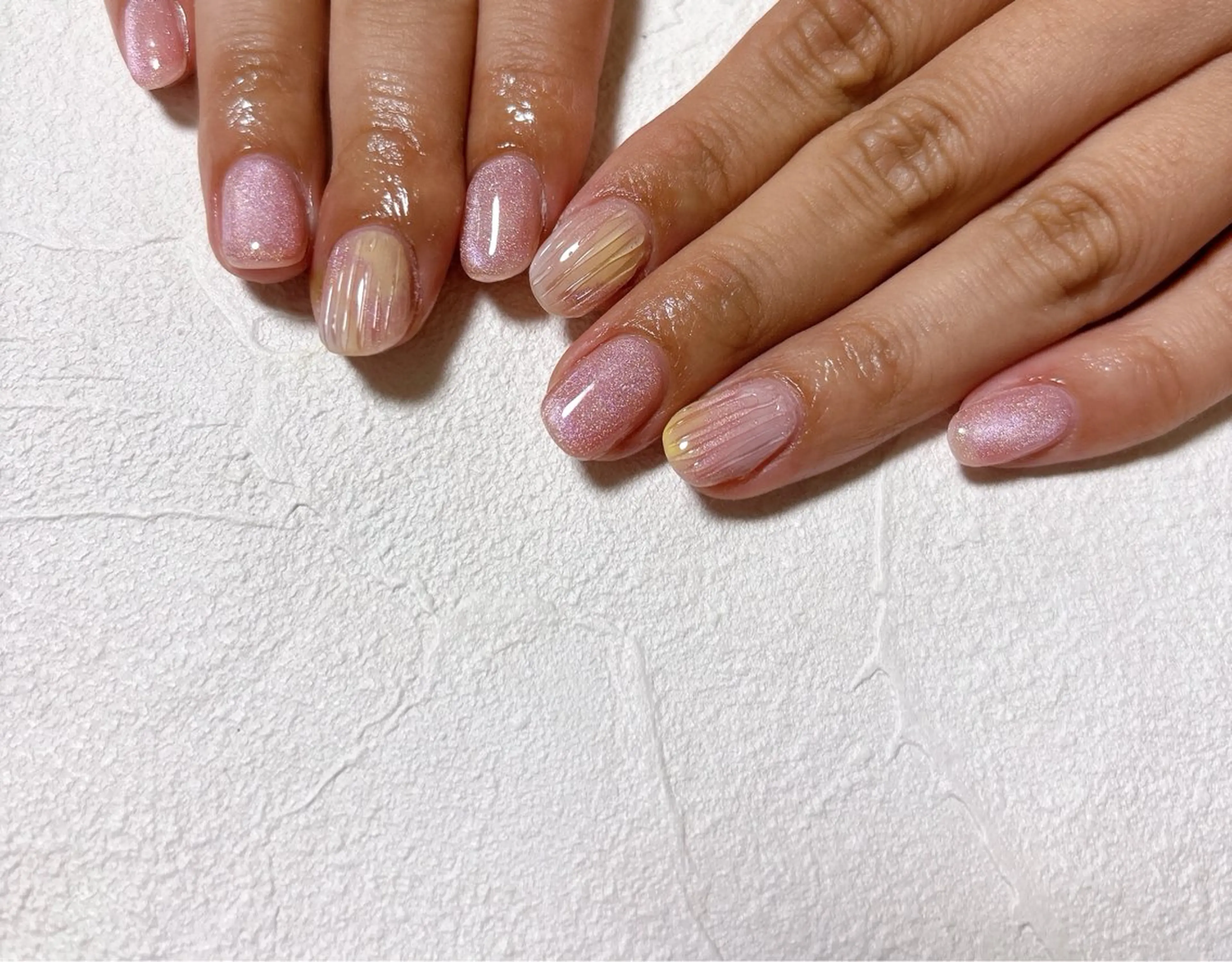 ネイル オーロラネイル フットネイル フレンチネイル ジェルネイル マグネットネイル ハンドネイル kiki nail 二子玉川のネイルデザイン