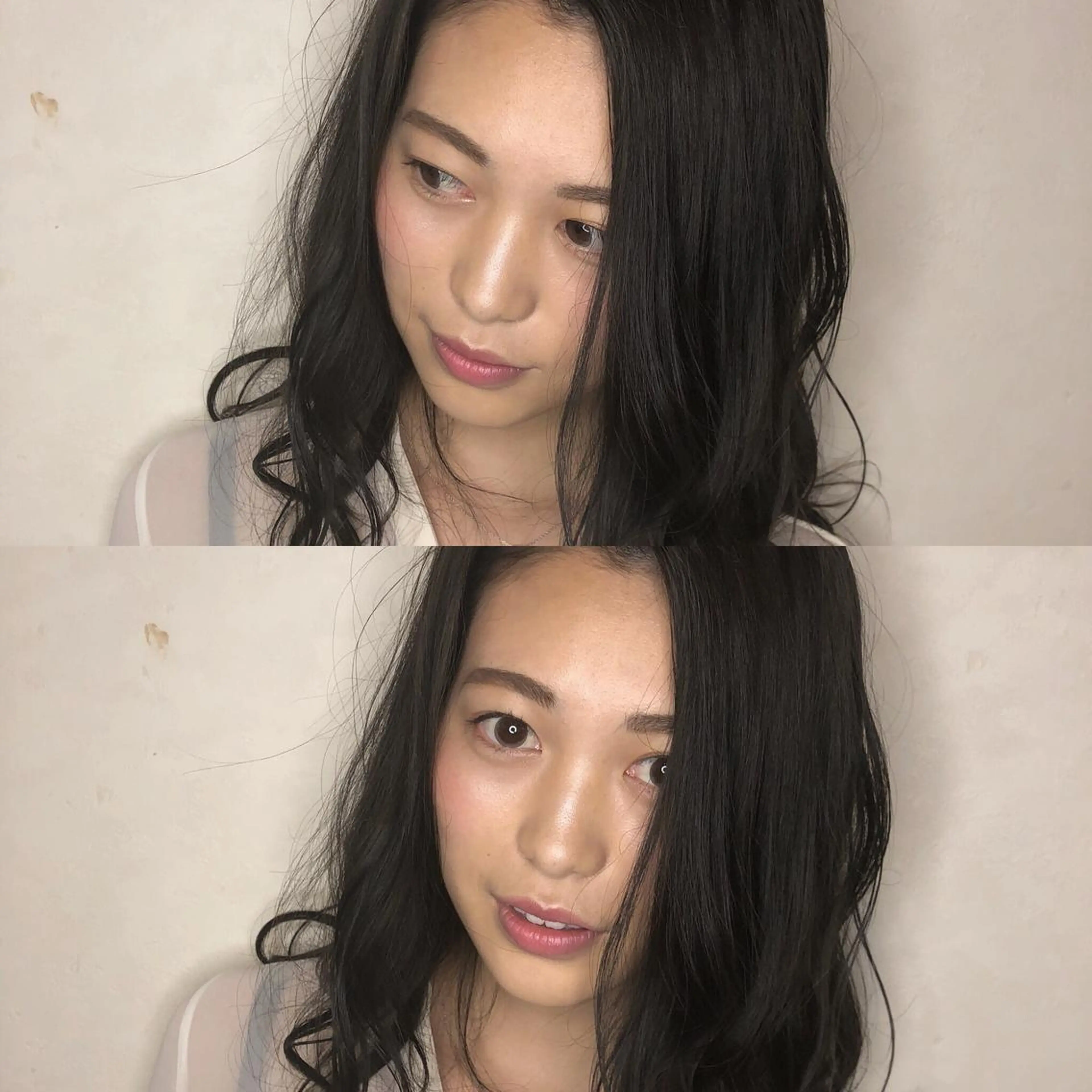 セミロング カラー 黒髪 透明感カラー ハイライトカラー ハイライト カット ヘアカラー トリートメント JIL BLAN 京都のヘアスタイル