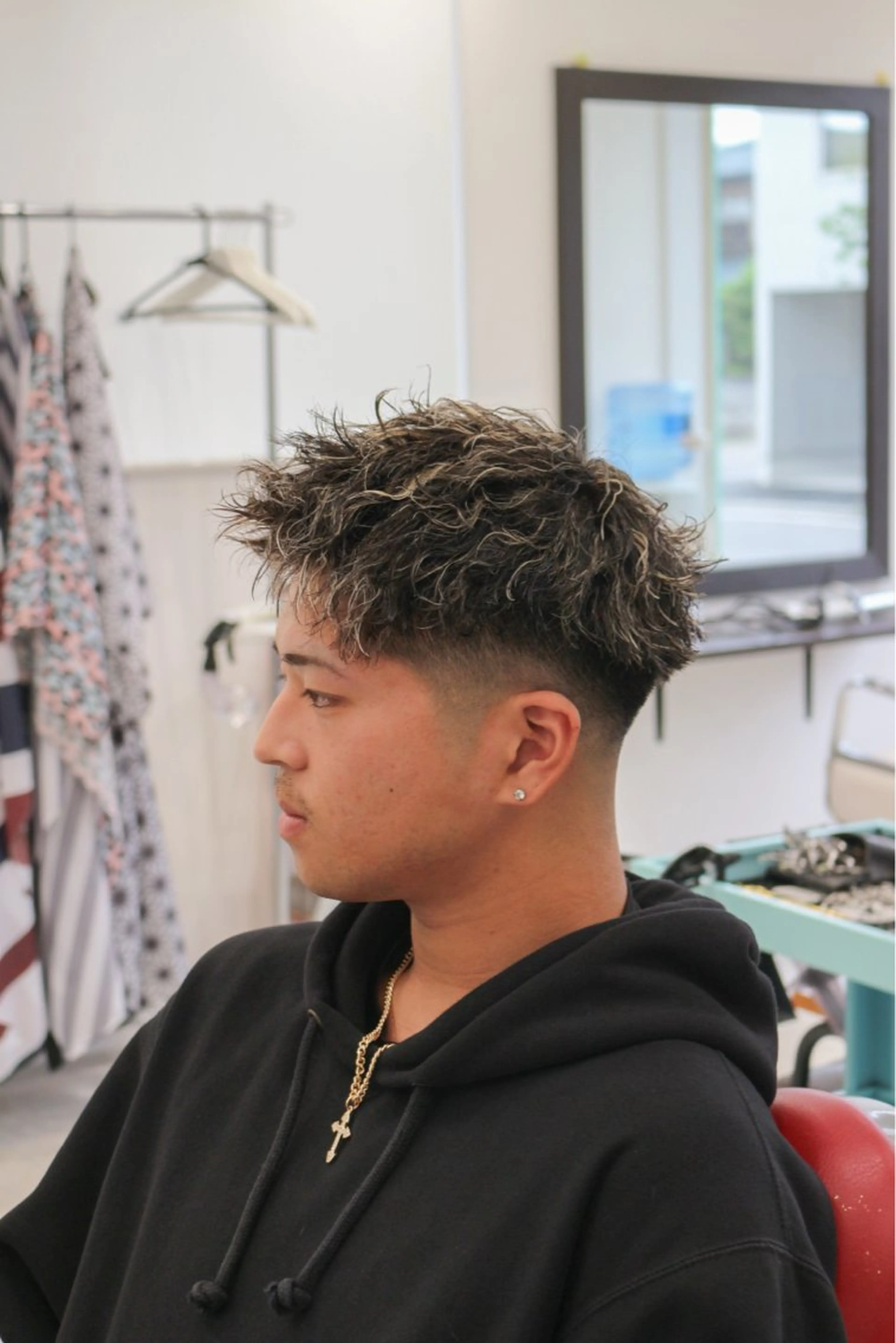 カット＋ハイライト＋パーマの写真