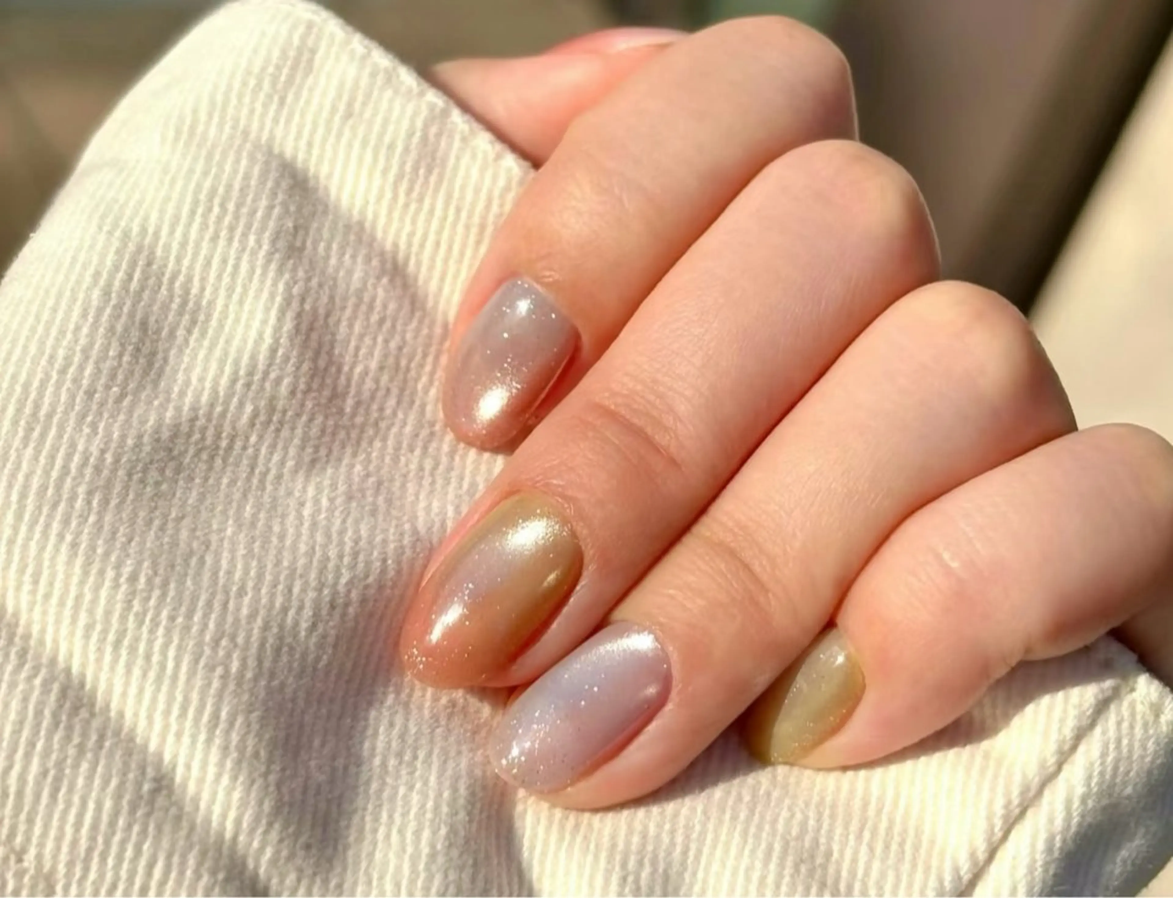 日光ニュアンスネイルの写真