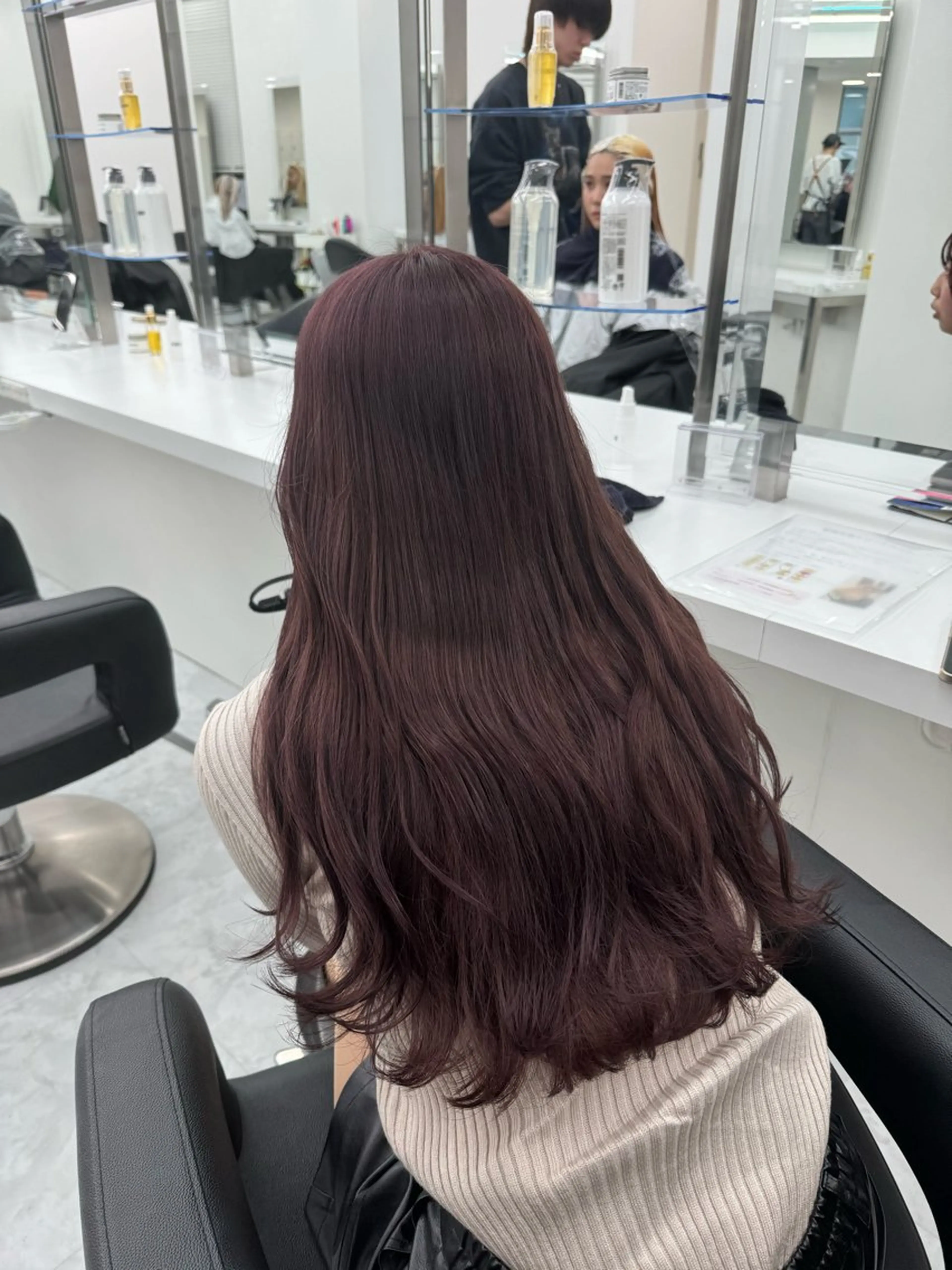 カラー 透明感カラー ヘアカラー トリートメント 🤍Mei🤍赤み消 し透明感ツヤカラーのヘアスタイル