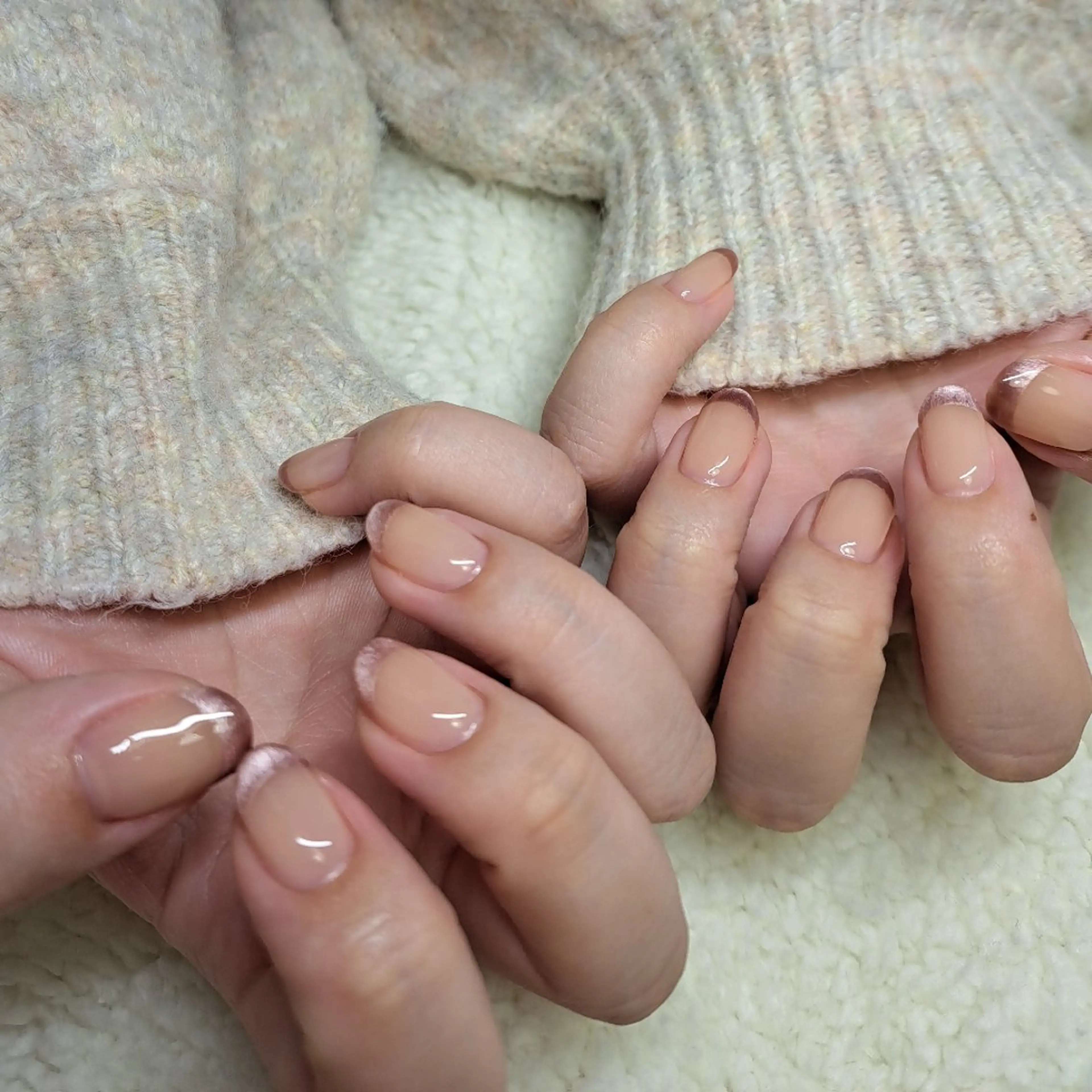 ネイル フレンチネイル マグネットネイル HAYASHI  Nのネイルデザイン