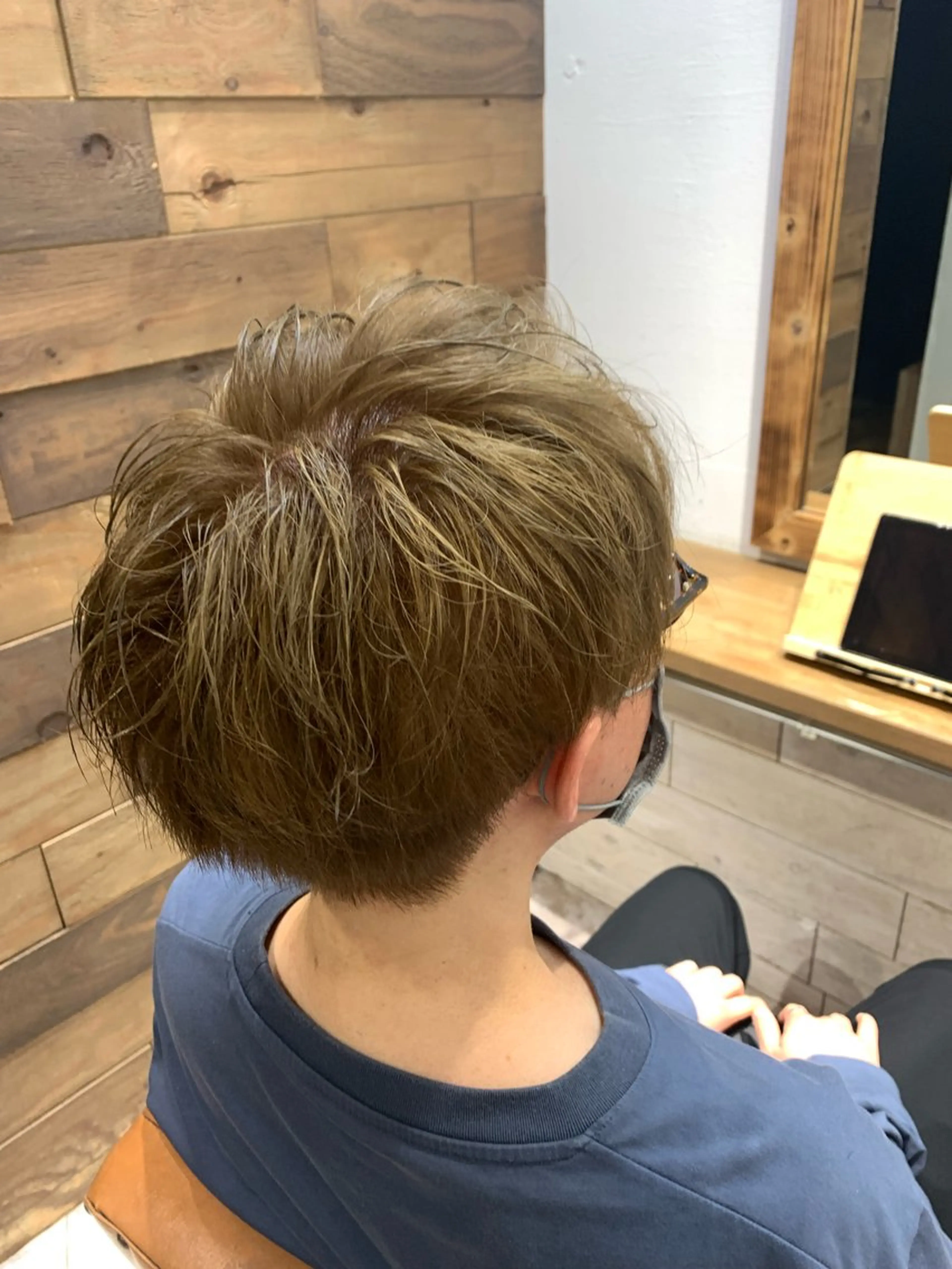 ショート カラー ベージュカラー ミルクティーベージュ ヘアカラー Bonita 【ボニータ】所属・【高円寺】 Jojiのヘアスタイル
