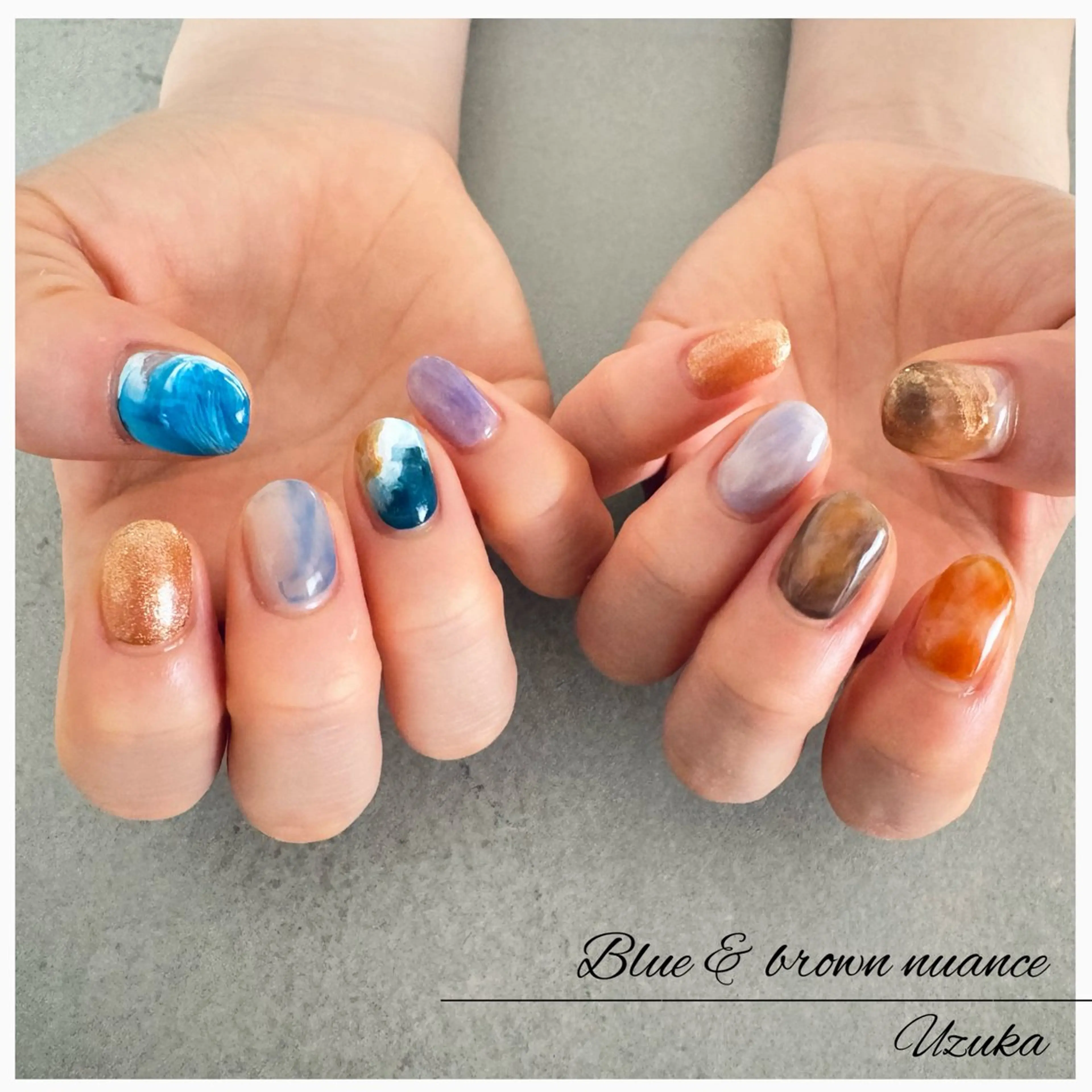 ネイル ニュアンスネイル ハンドネイル ハンドケア 【nail】 Uzuka🌙のネイルデザイン