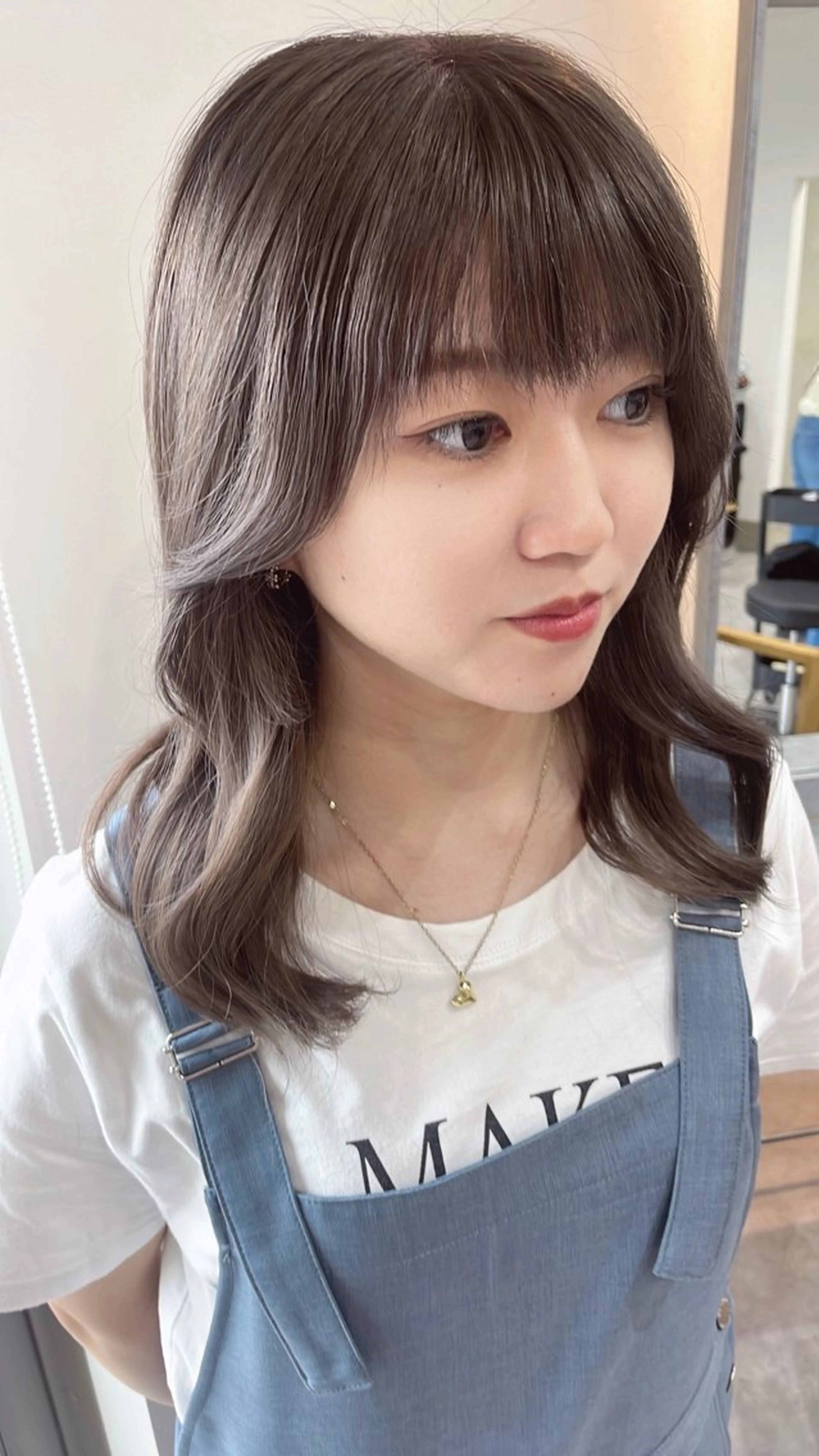 ミディアム 赤味消しcolor 🌿🤍Ayaのヘアスタイル