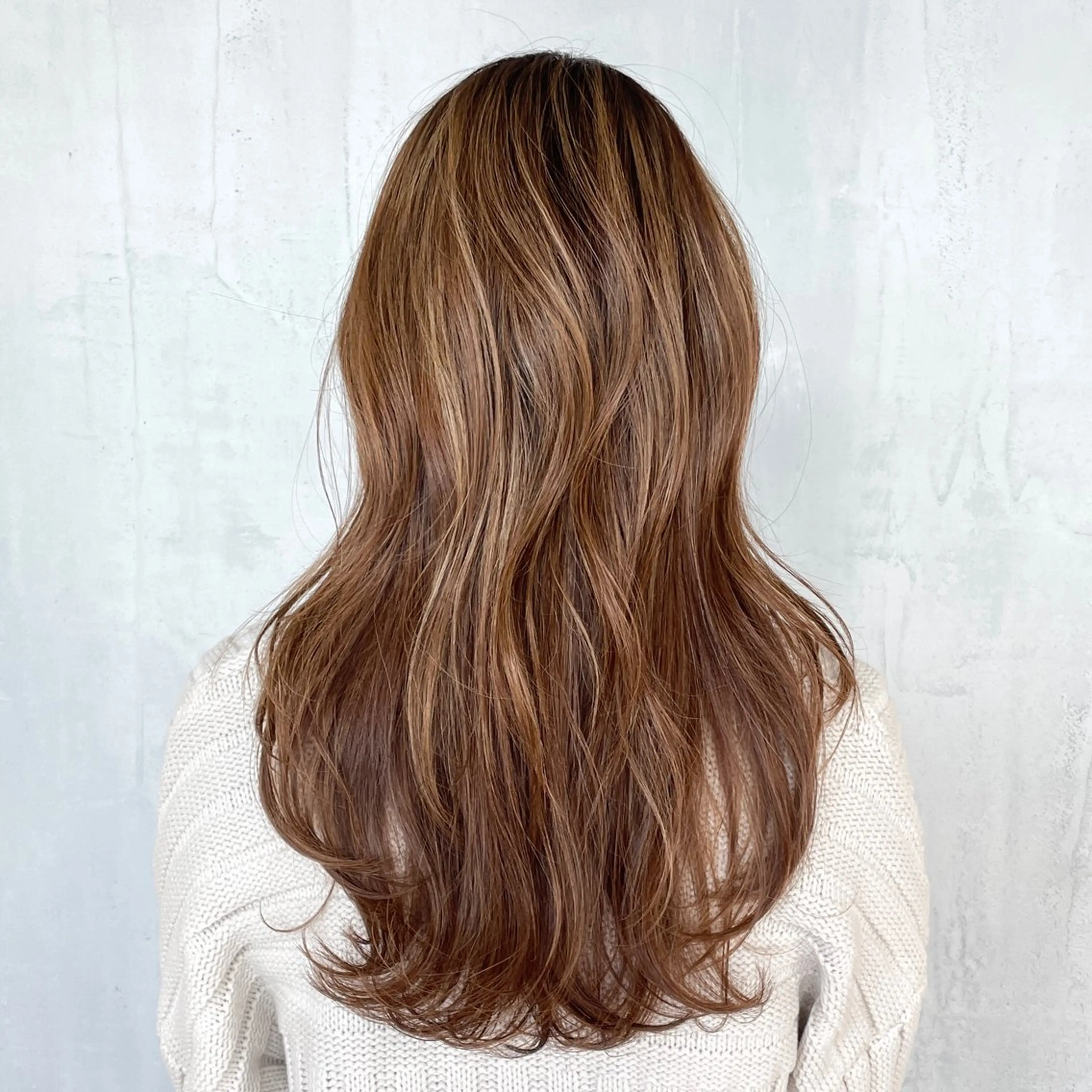 ロング カラー トリートメント ヘアカラー トリートメント DX SHARE SALON所属・ツヤ感白髪ぼかし KEIKOのヘアスタイル