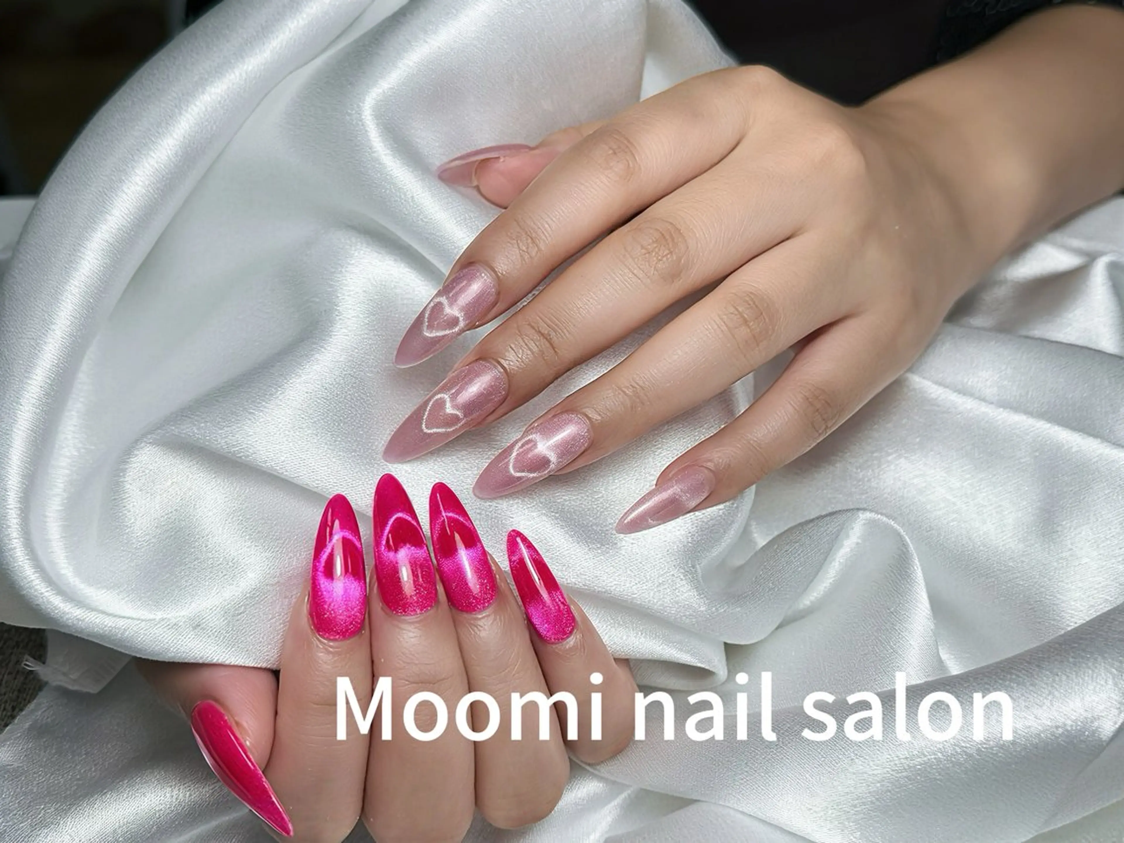 ロング ハンドネイル Moomi あずりのネイルデザイン