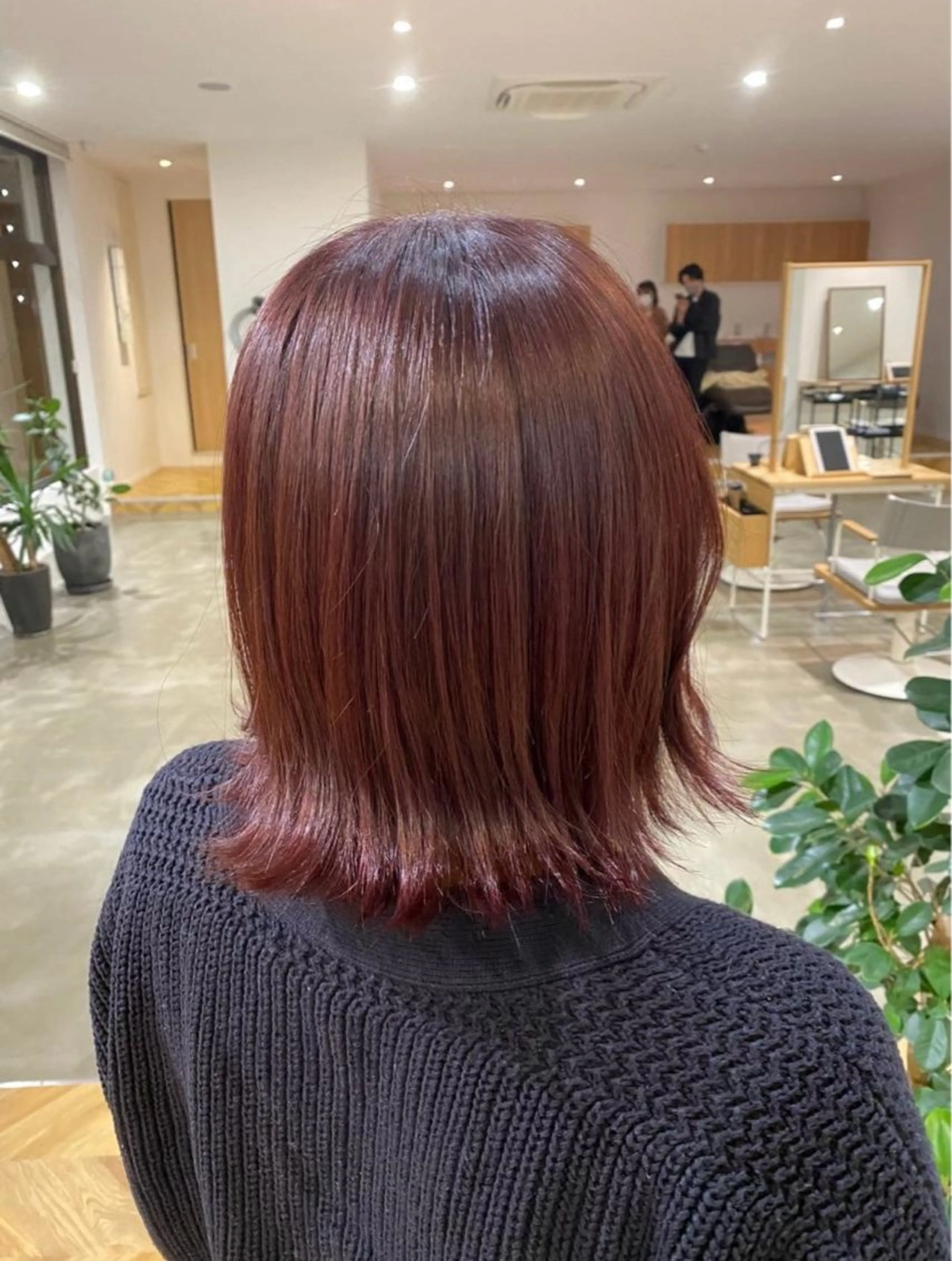 ミディアム カラー カット ヘアカラー トリートメント yate'/ Wカラー/小出捷也のヘアスタイル