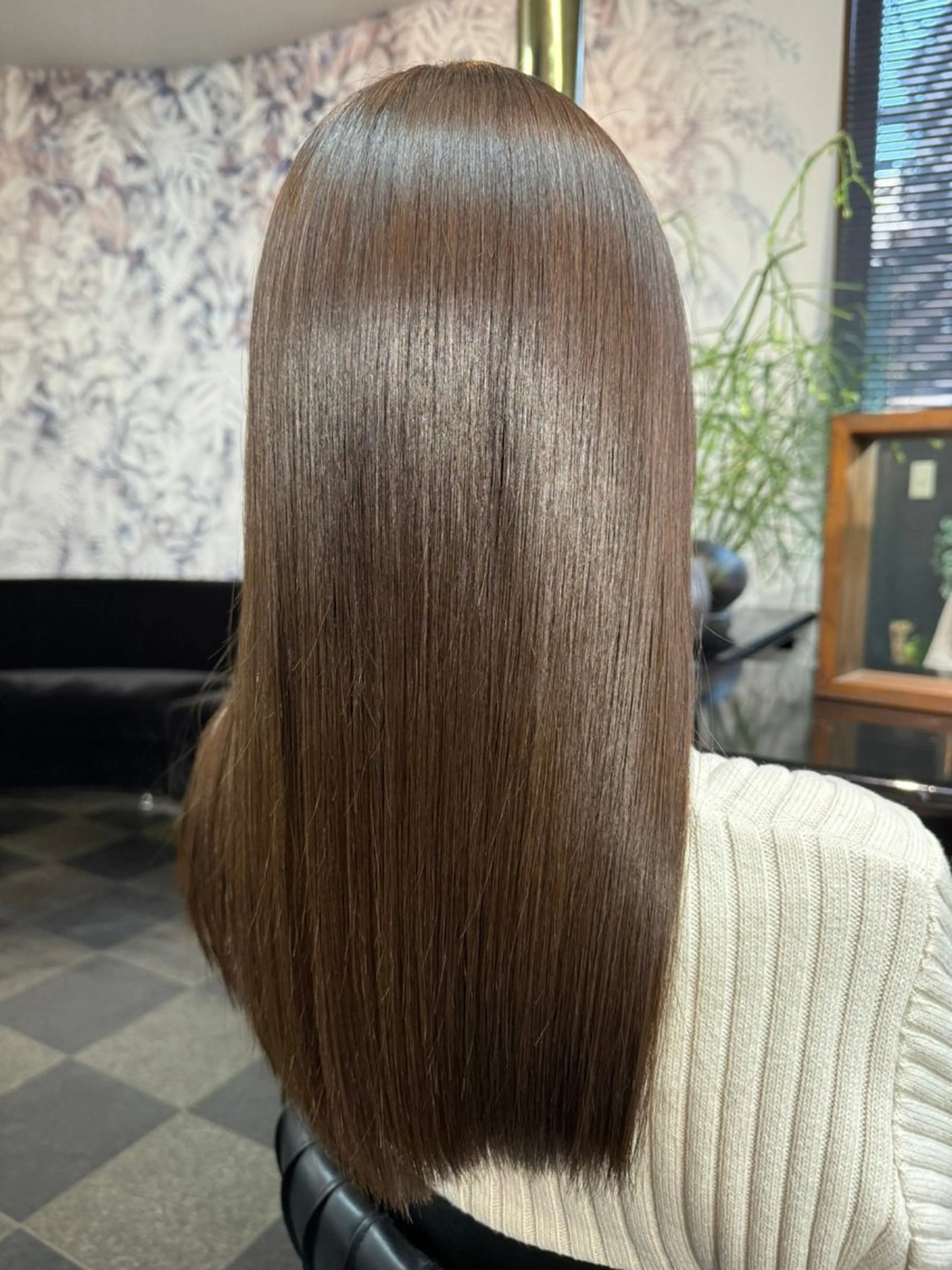 ロング カット 縮毛矯正 池田 亮雅のヘアスタイル