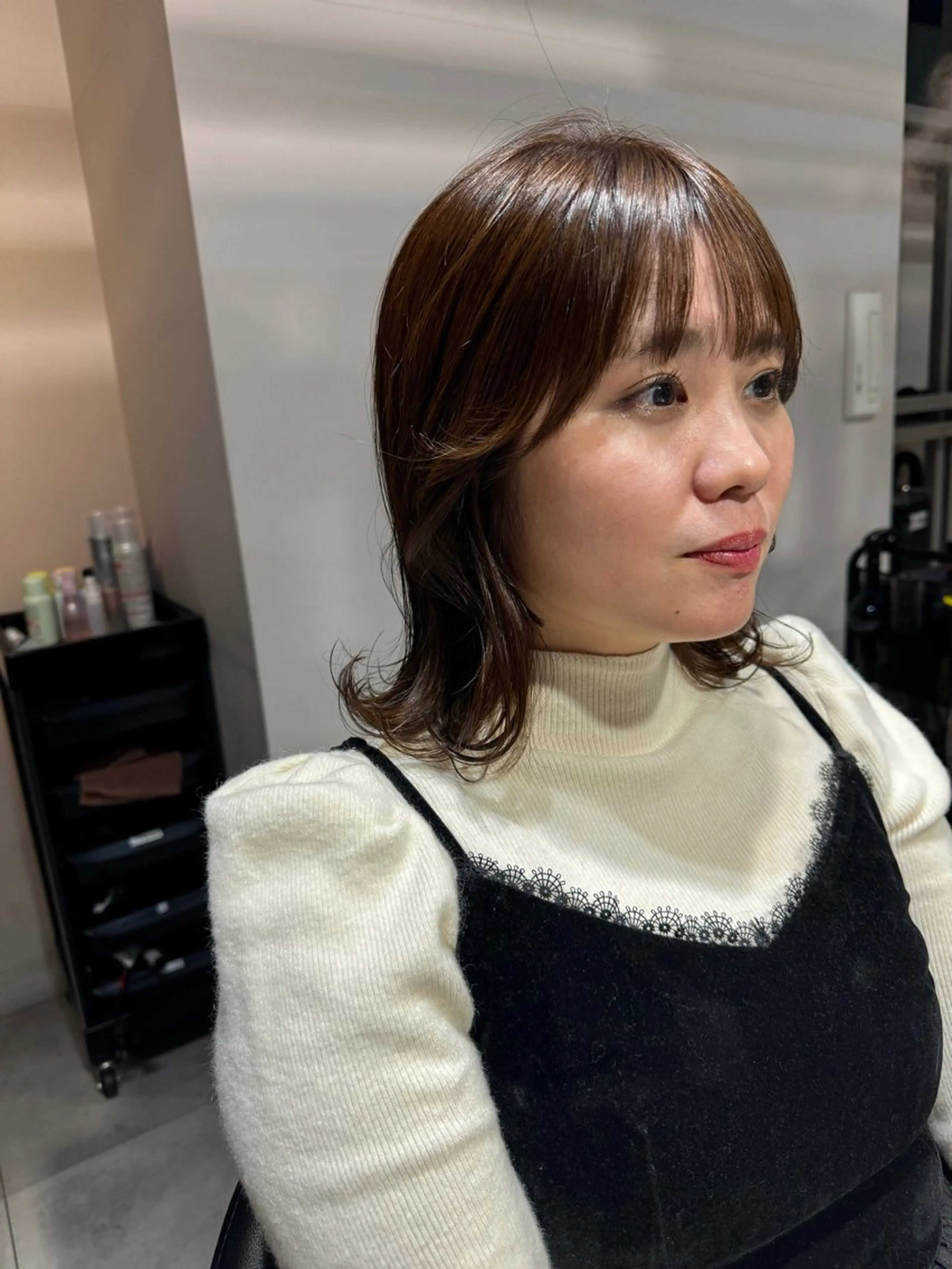 セミロング カラー くびれヘア カット ヘアカラー トリートメント Dxxxx III所属・オシャレ女性目線の 大人メンズ❁⃘*.ﾟのヘアスタイル