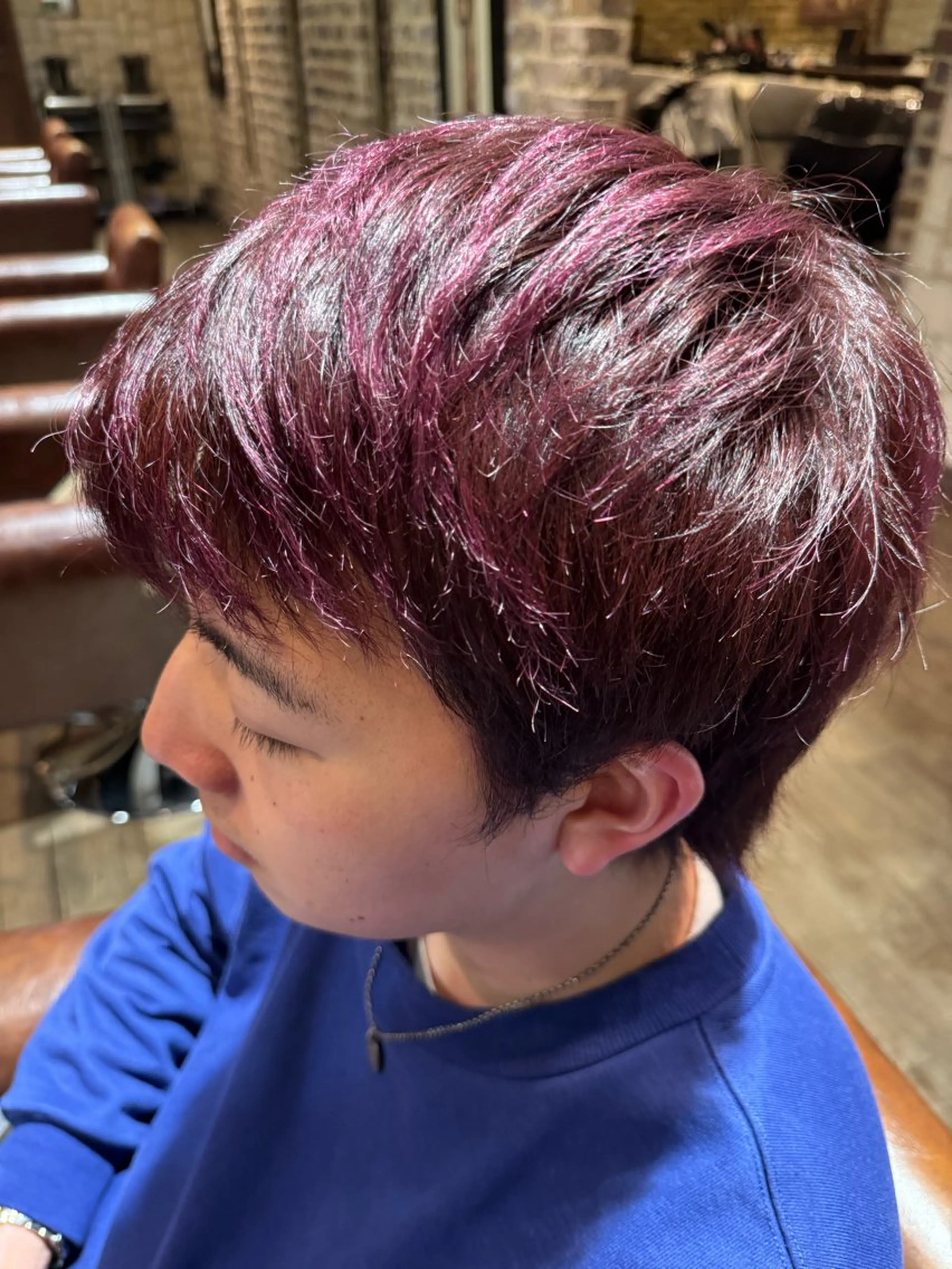 カラー ボルドーカラー ピンクカラー ヘアカラー 小野聡一郎/デザイン カラー/縮毛矯正特化のヘアスタイル