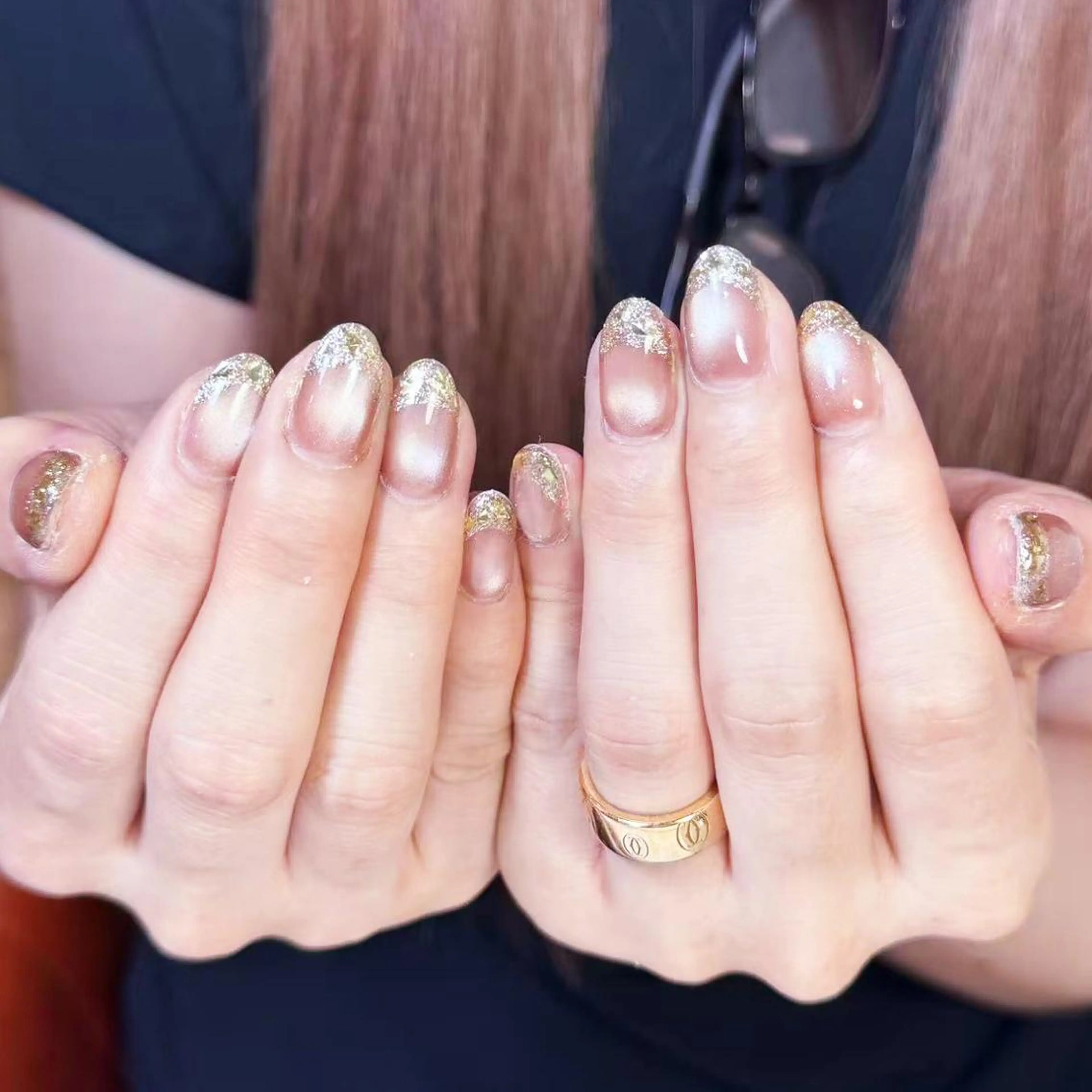 ネイル アートネイル オーロラネイル ガーリー キラキラネイル マグネットネイル ハンドネイル ハンドケア Diamond ✨のネイルデザイン