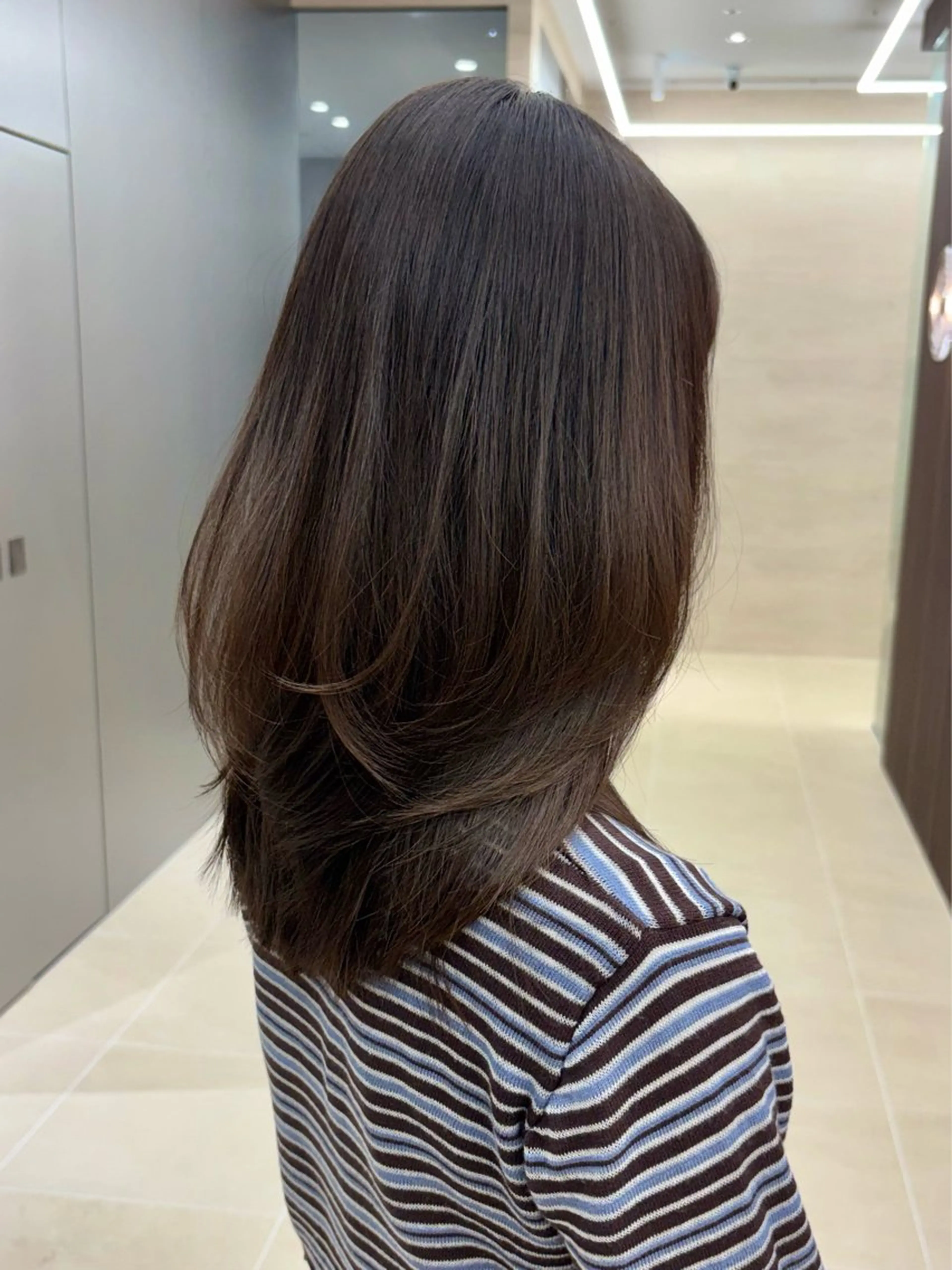 ミディアム レイヤーカット カット PULSE yokohama所属・横浜駅/韓国レイヤー カット/髪質改善のヘアスタイル