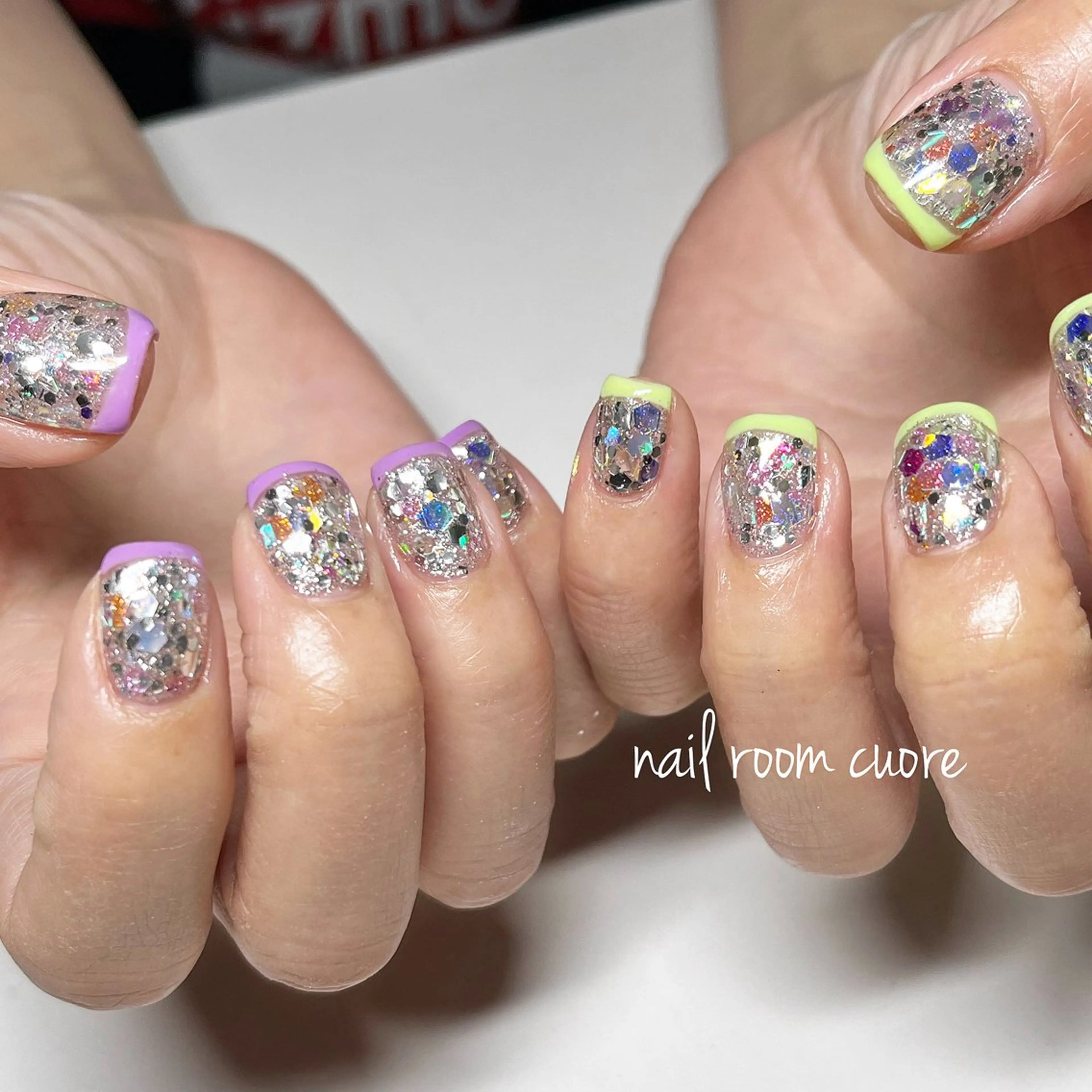 ネイル フレンチネイル ハンドネイル nail room  cuore所属・松尾 典子のネイルデザイン