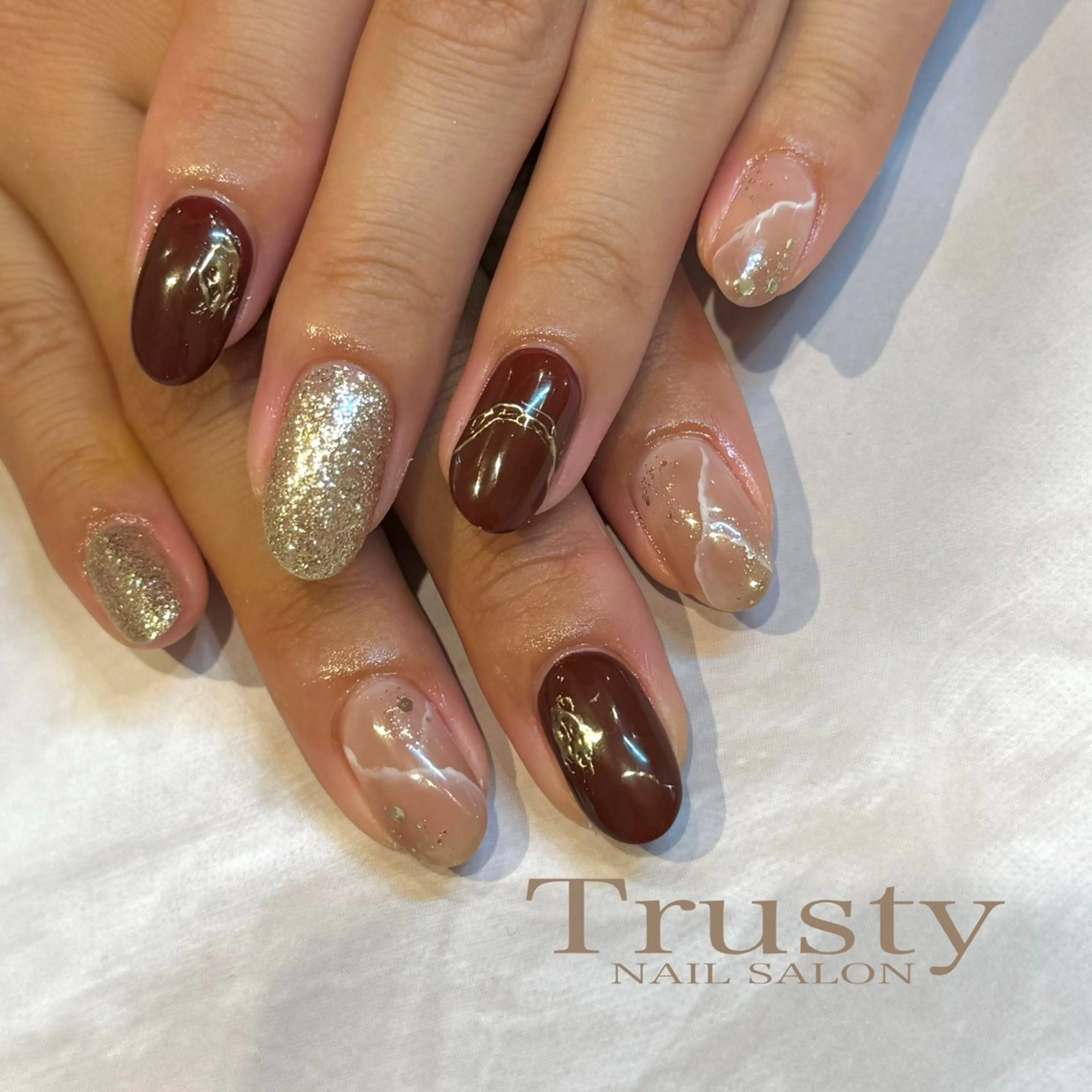 ネイル ハンドネイル Trusty新小岩 杉山のネイルデザイン