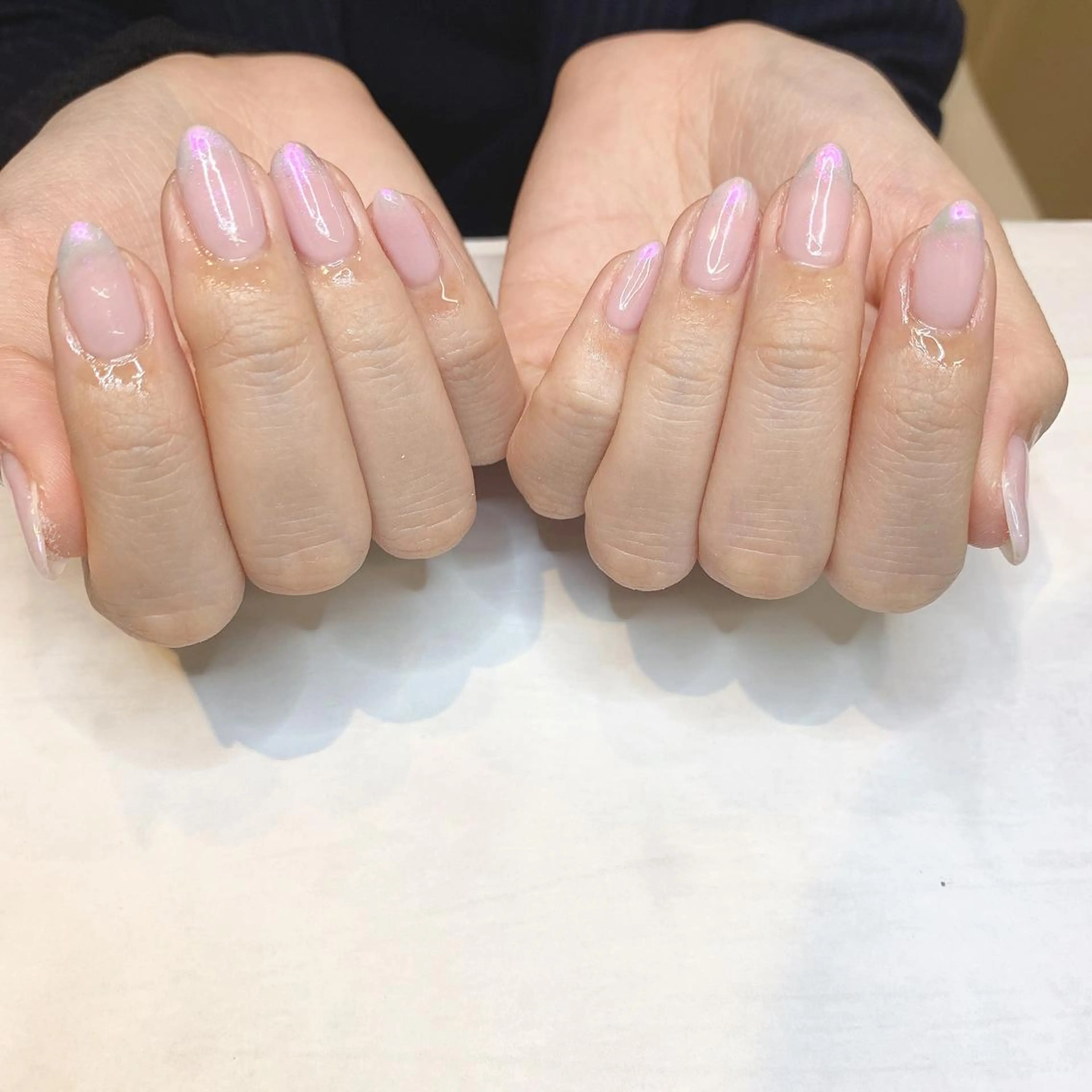 ネイル オーロラネイル ハンドネイル フットネイル Adite nailのネイルデザイン