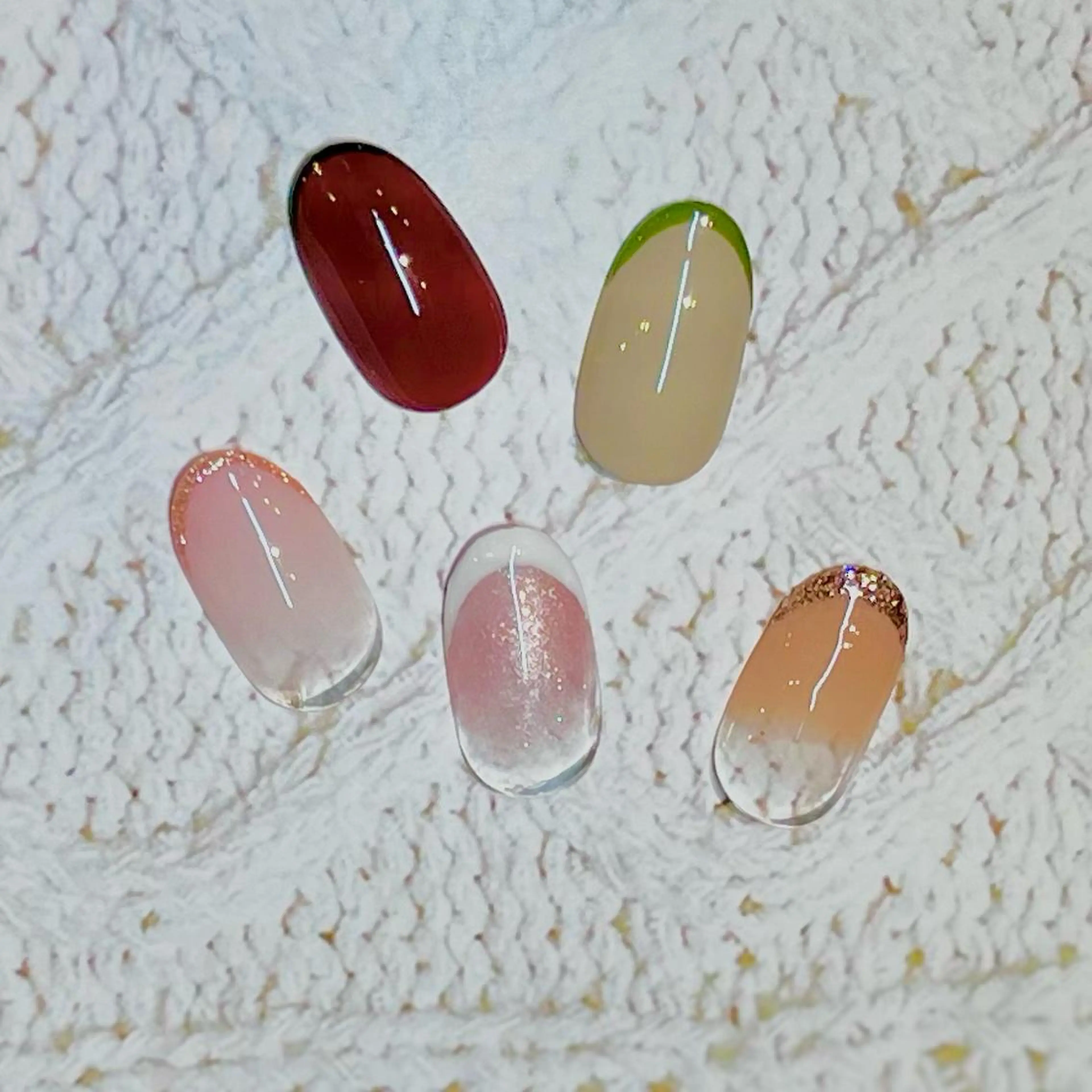 ショート カラー ネイル アートネイル オフィスネイル ワンカラーネイル ショートネイル ネイルサロン リリーブランシュ所属・森 瑞紀のネイルデザイン