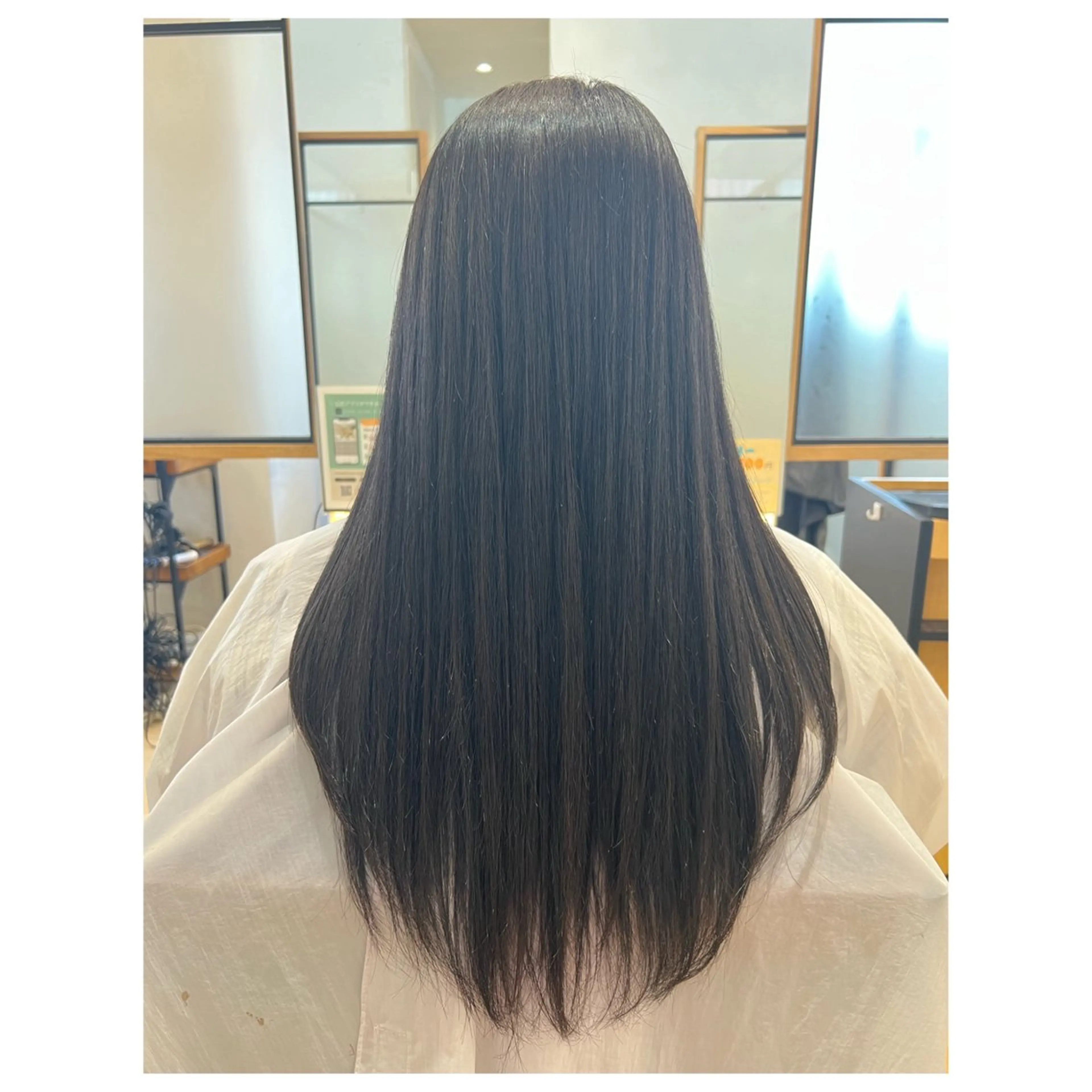 ロング カット 縮毛矯正 トリートメント まちだ ひとみのヘアスタイル