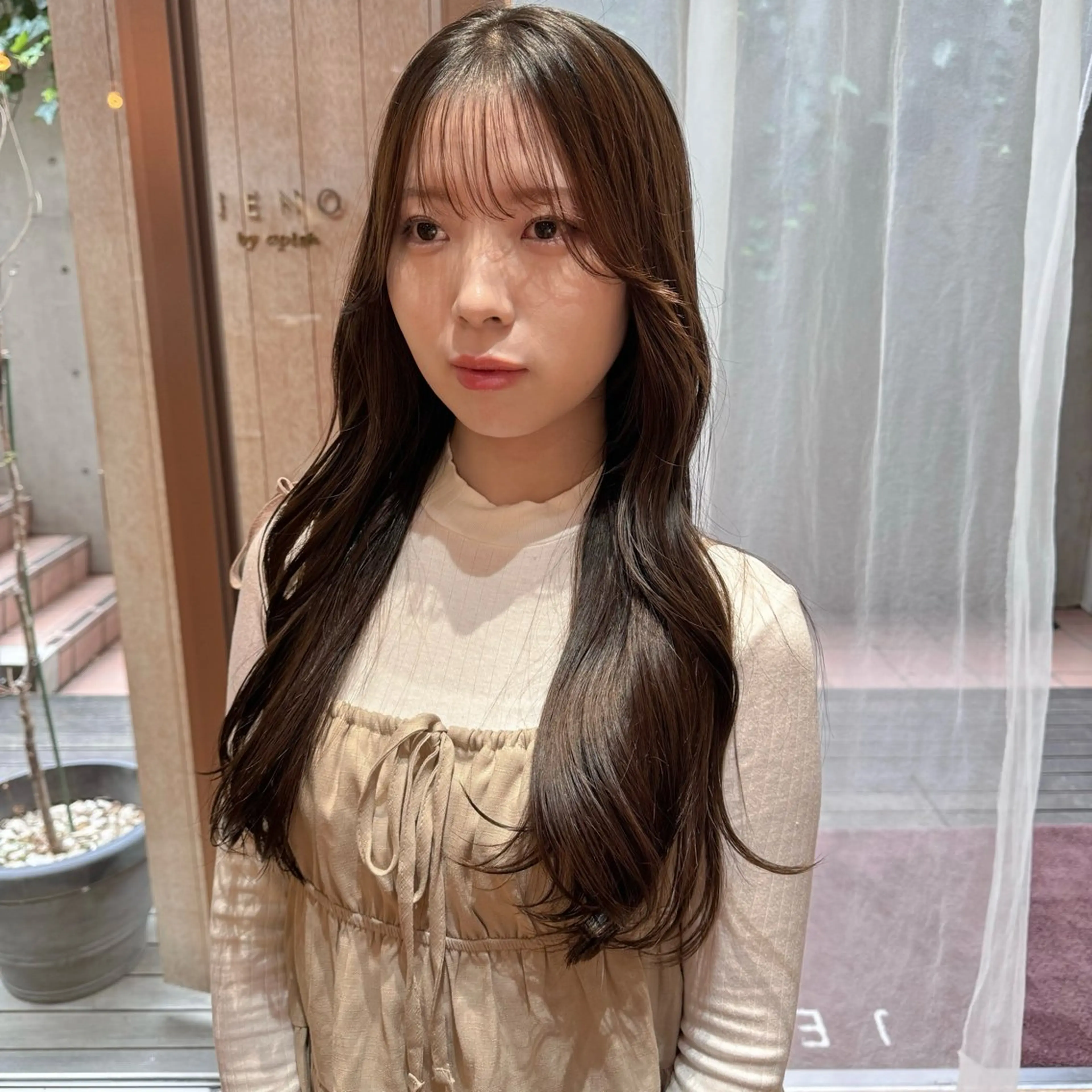 ミディアム パーマ カット パーマ 大橋 芽衣のヘアスタイル