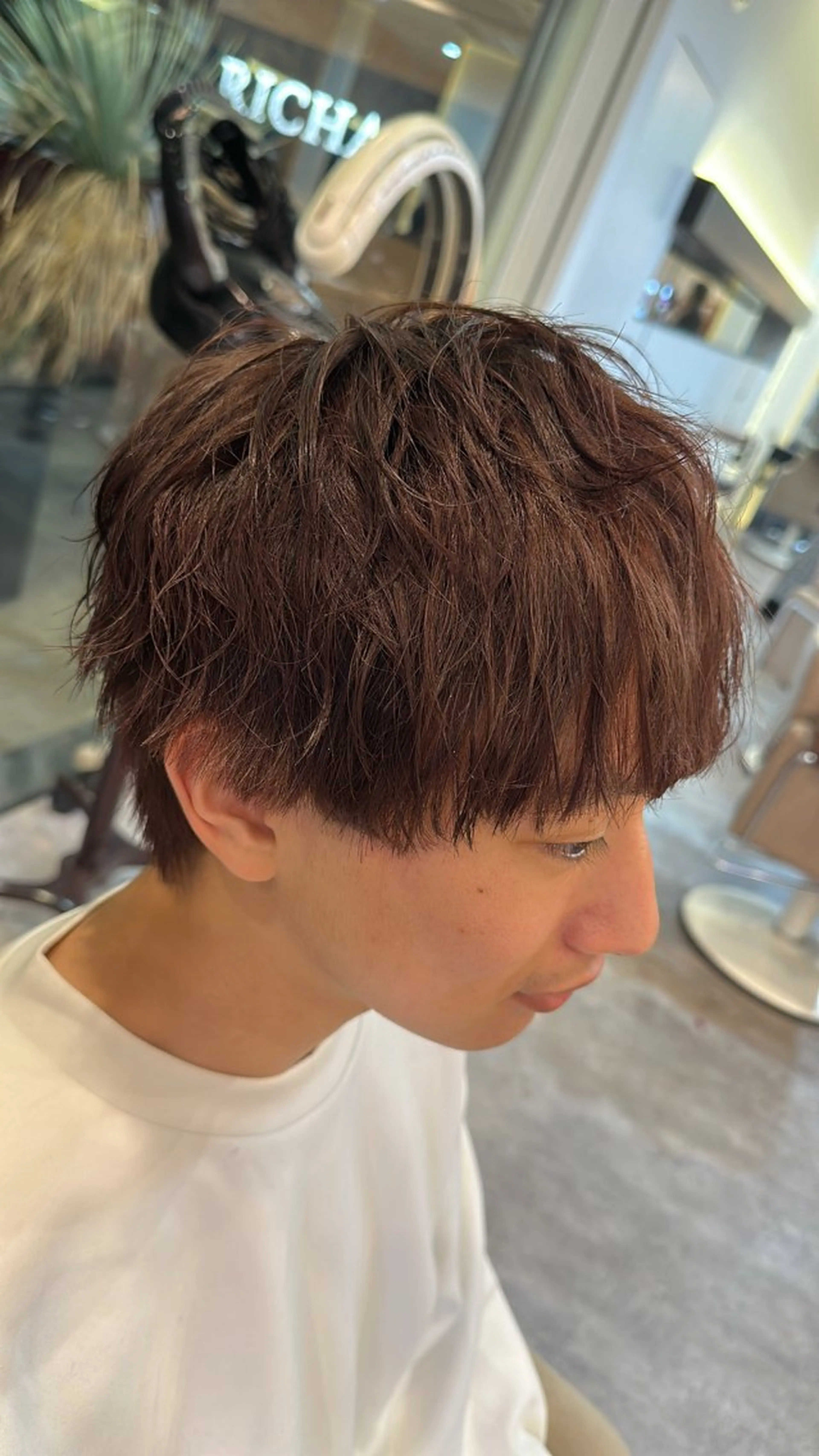 ショート カラー RICHAIR 長嶺旬佑のヘアスタイル