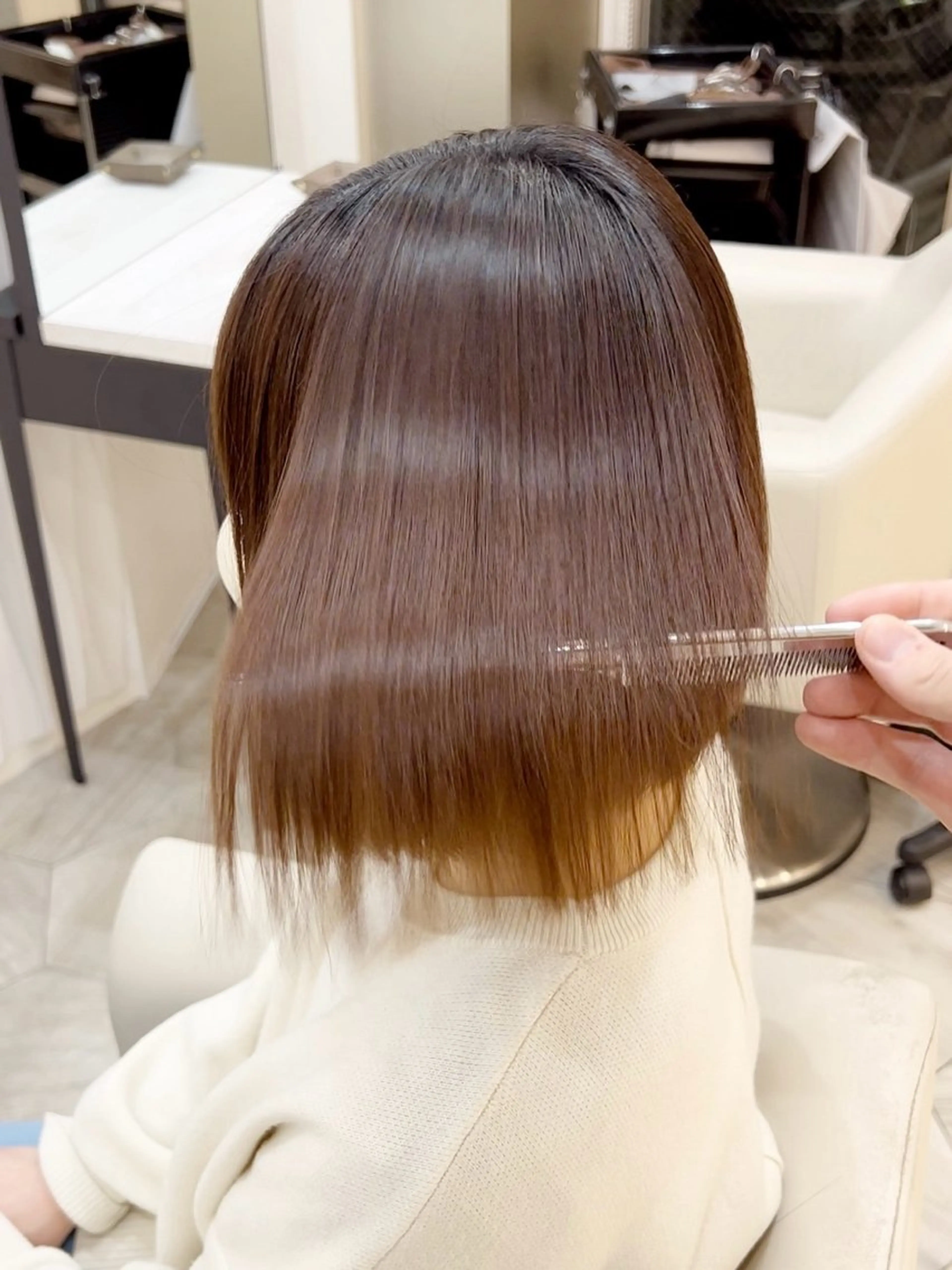 ミディアム パーマ 縮毛矯正 トリートメント 🌈髪質改善特化🌈 縮毛矯正/原口純平のヘアスタイル