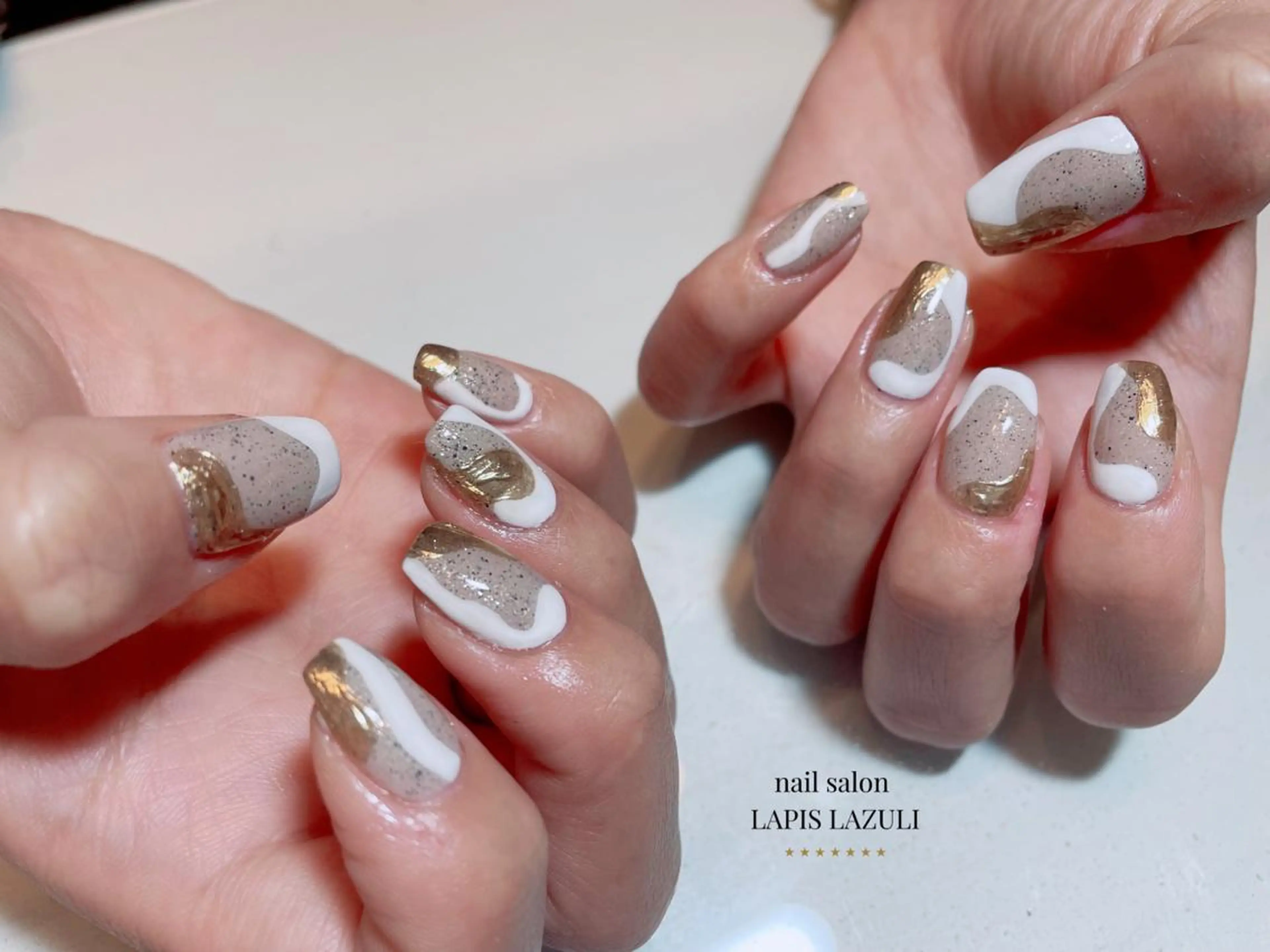 ネイル ジェルネイル マットネイル ミラーネイル ニュアンスネイル オフィスネイル ハンドネイル nail salon ラピスラズリのネイルデザイン
