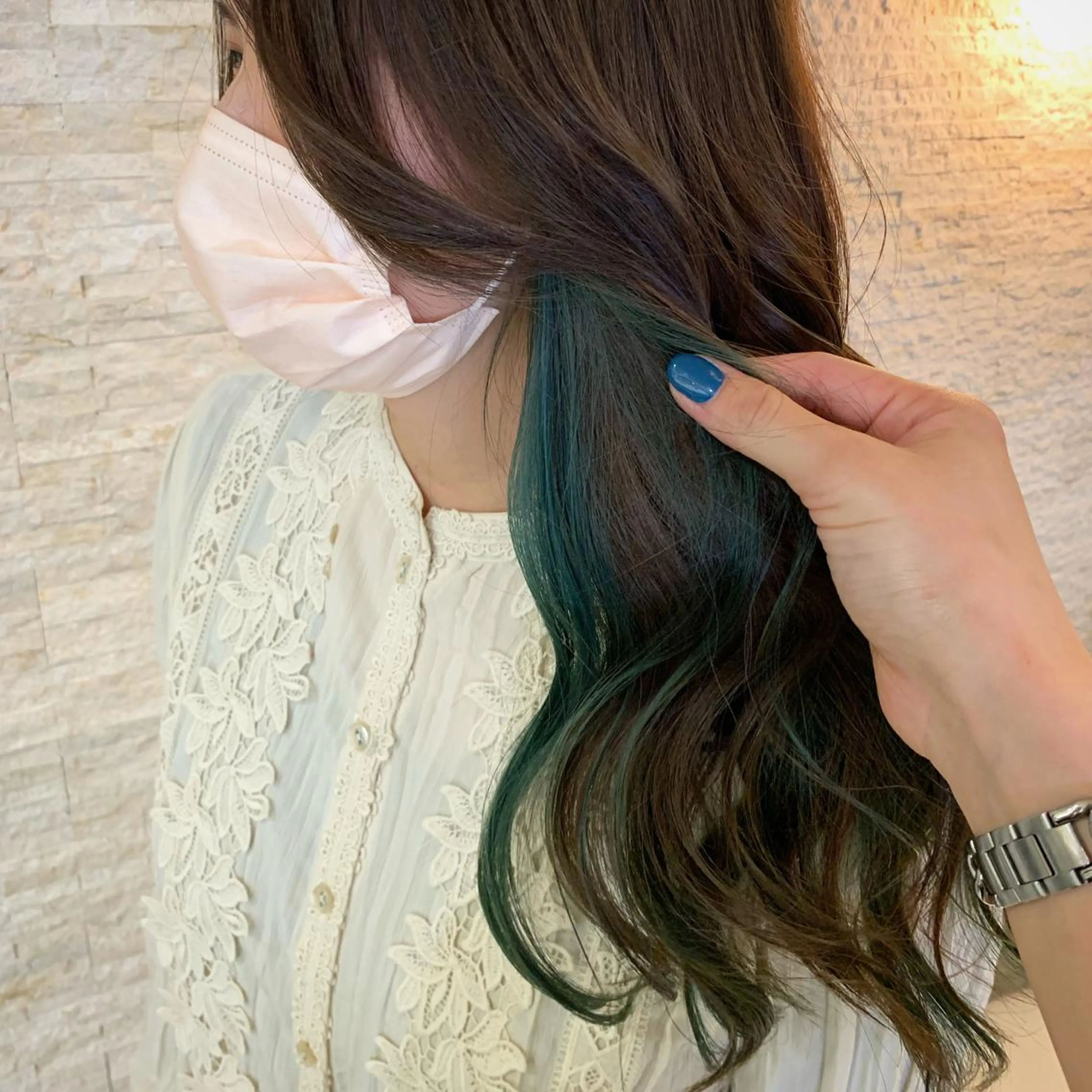 ロング RIKA💙パーマ 艶カラー💙のヘアスタイル