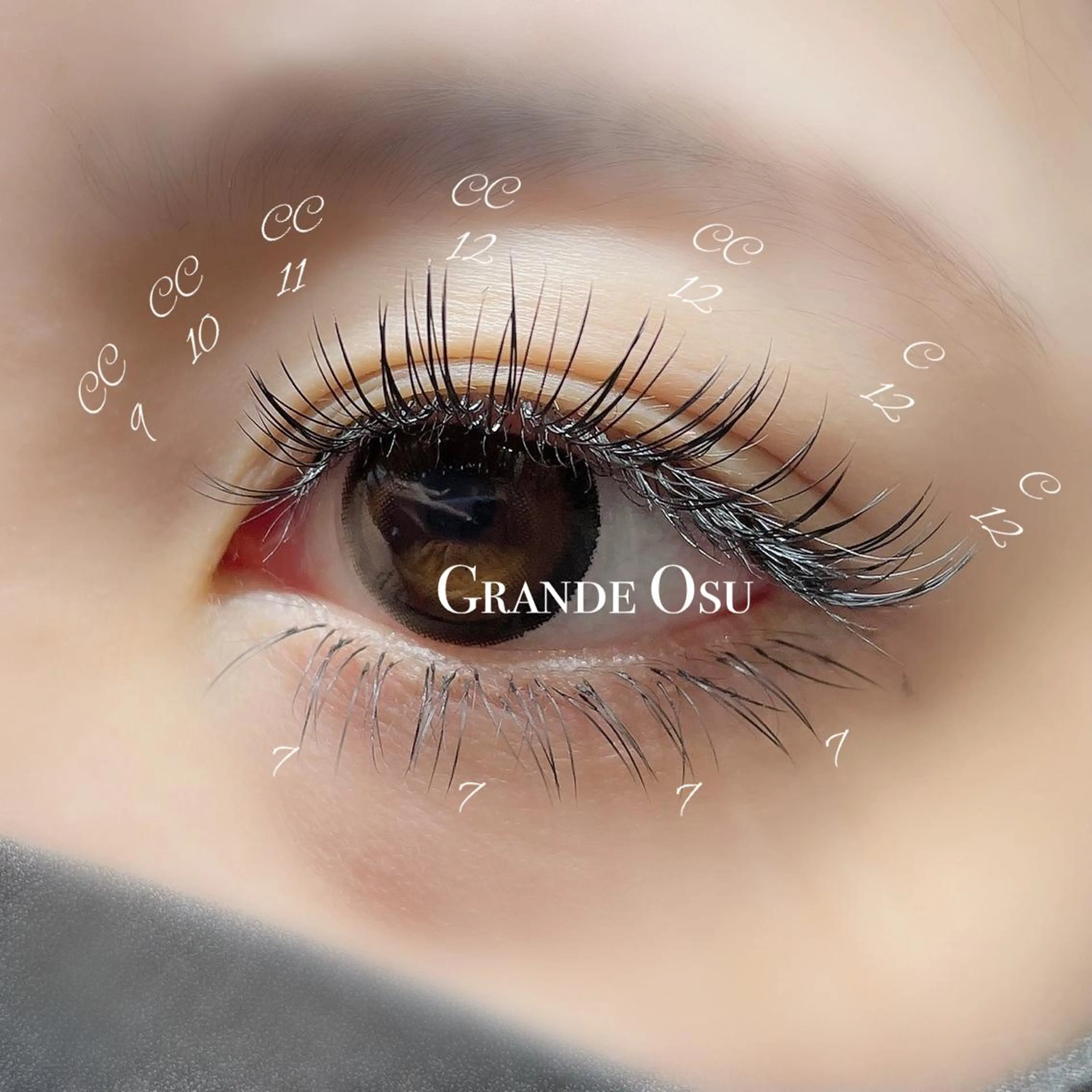 マツエク・マツパ バインドロック Jカール GRANDE OSU 藤原/eye店長のマツエク・マツパデザイン