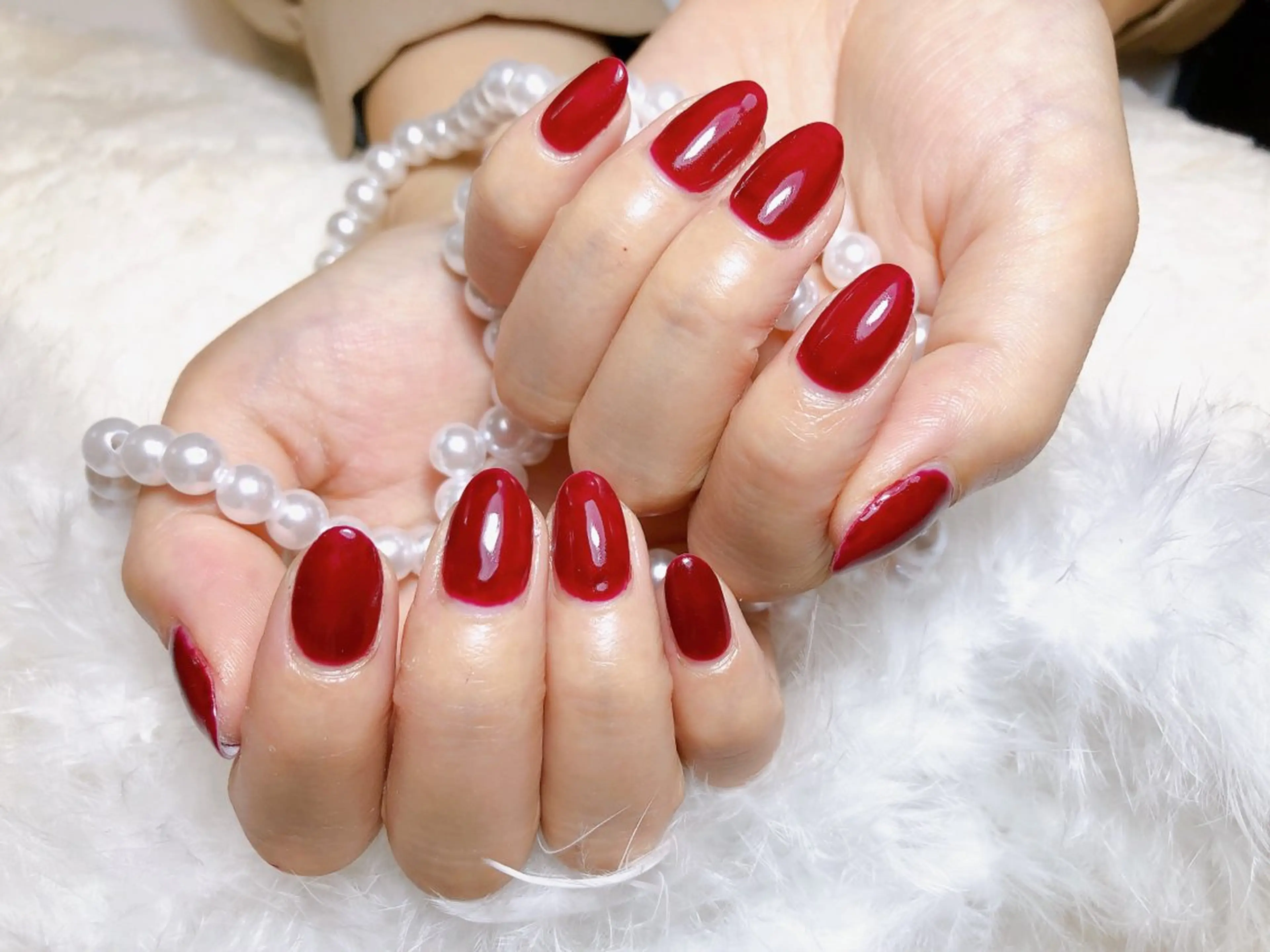 HANDハンドネイル(オフ有り)                ワンカラーの写真