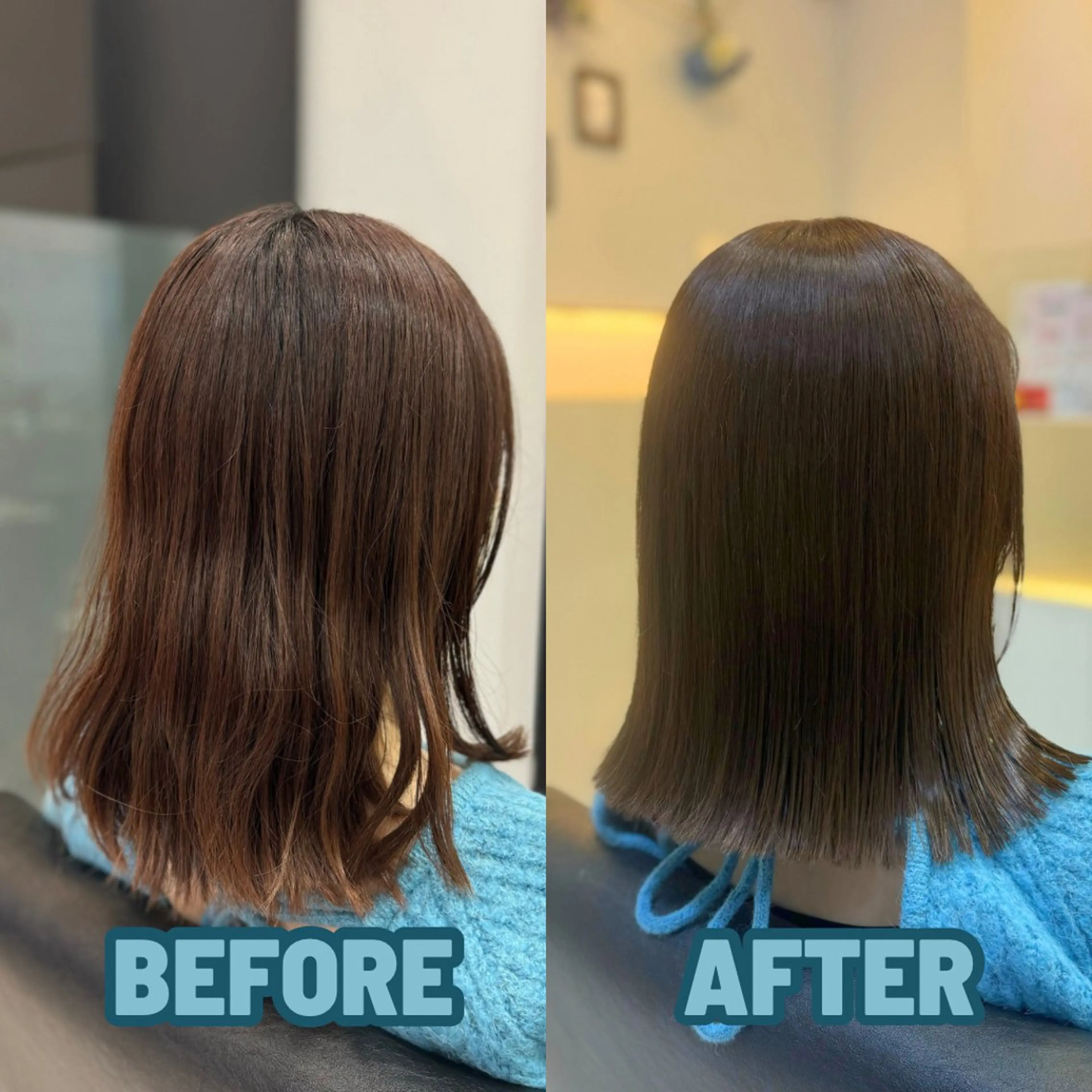 ショート カット ヘアカラー トリートメント YASU🍎ピンク/ 赤系カラー/髪質改善のヘアスタイル