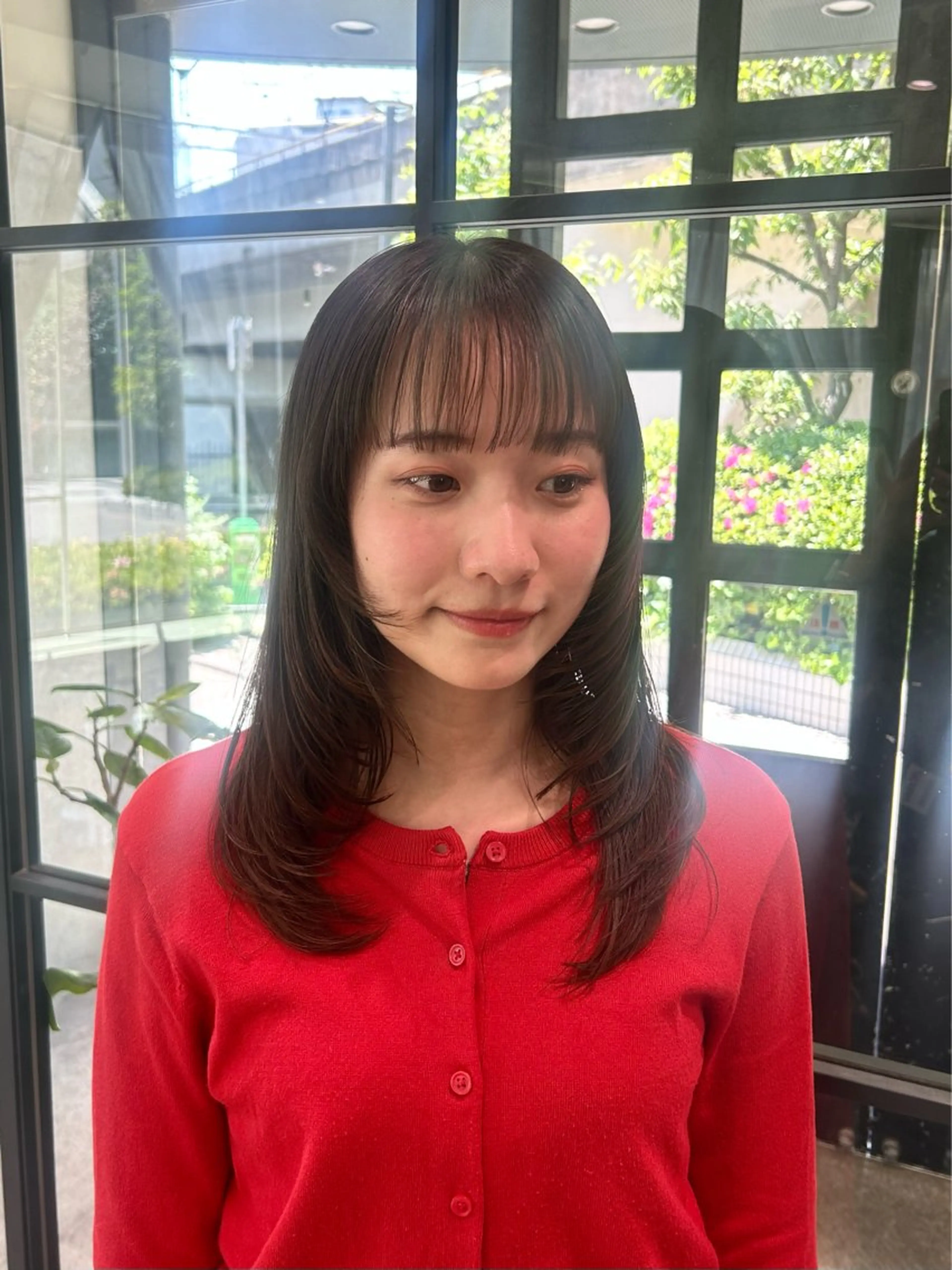 セミロング ハイレイヤー レイヤーカット カット Lumier de mashu所属・nana/ボブ/ レイヤーカットのヘアスタイル