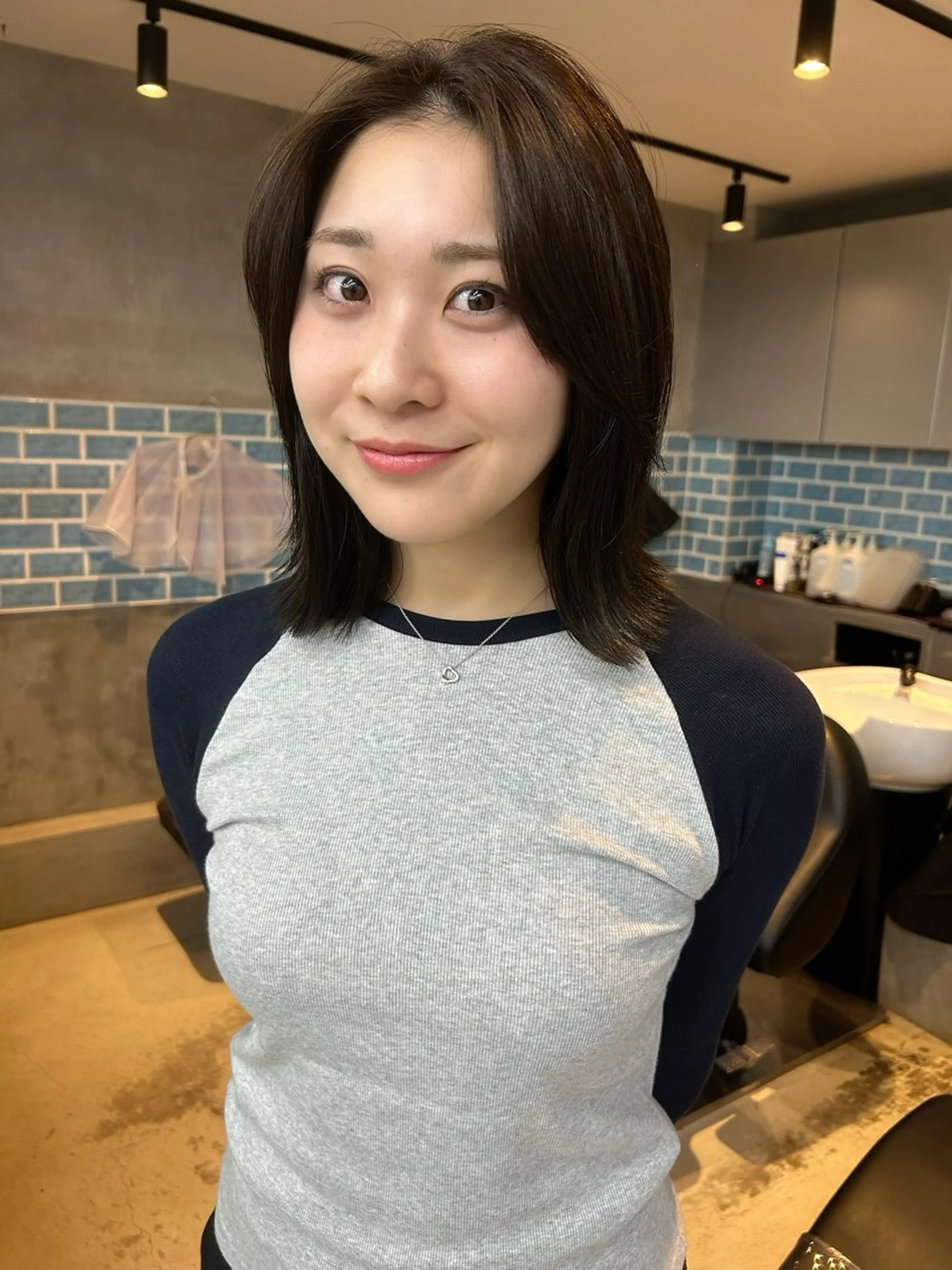 ミディアム カラー パーマ 縮毛矯正 トリートメント VIE表参道所属・艶感カラー🫧縮毛 矯正🌟りょおのヘアスタイル