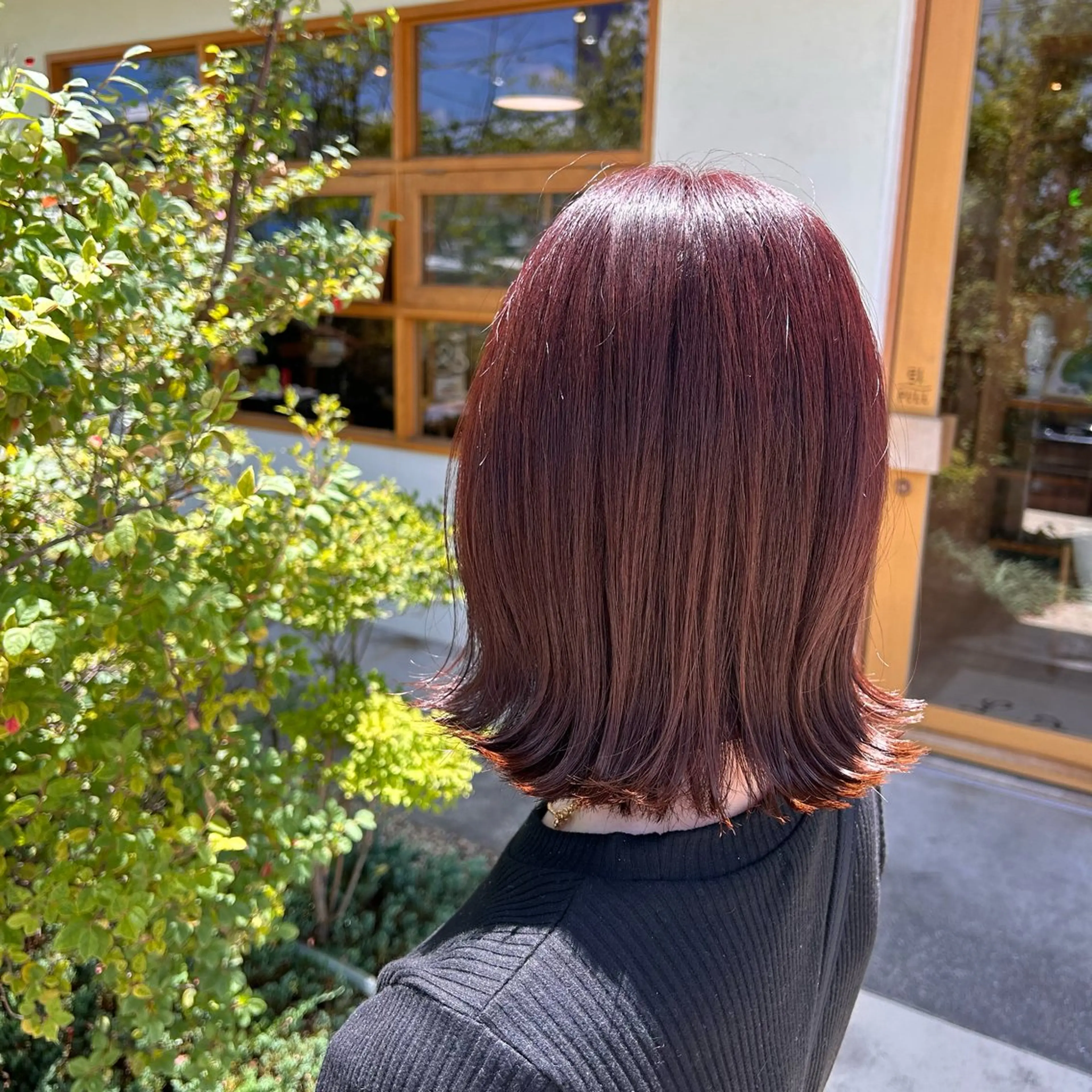 ショート カラー ブラウンカラー ピンクカラー ピンクブラウン ボブ 山本 知佳のヘアスタイル