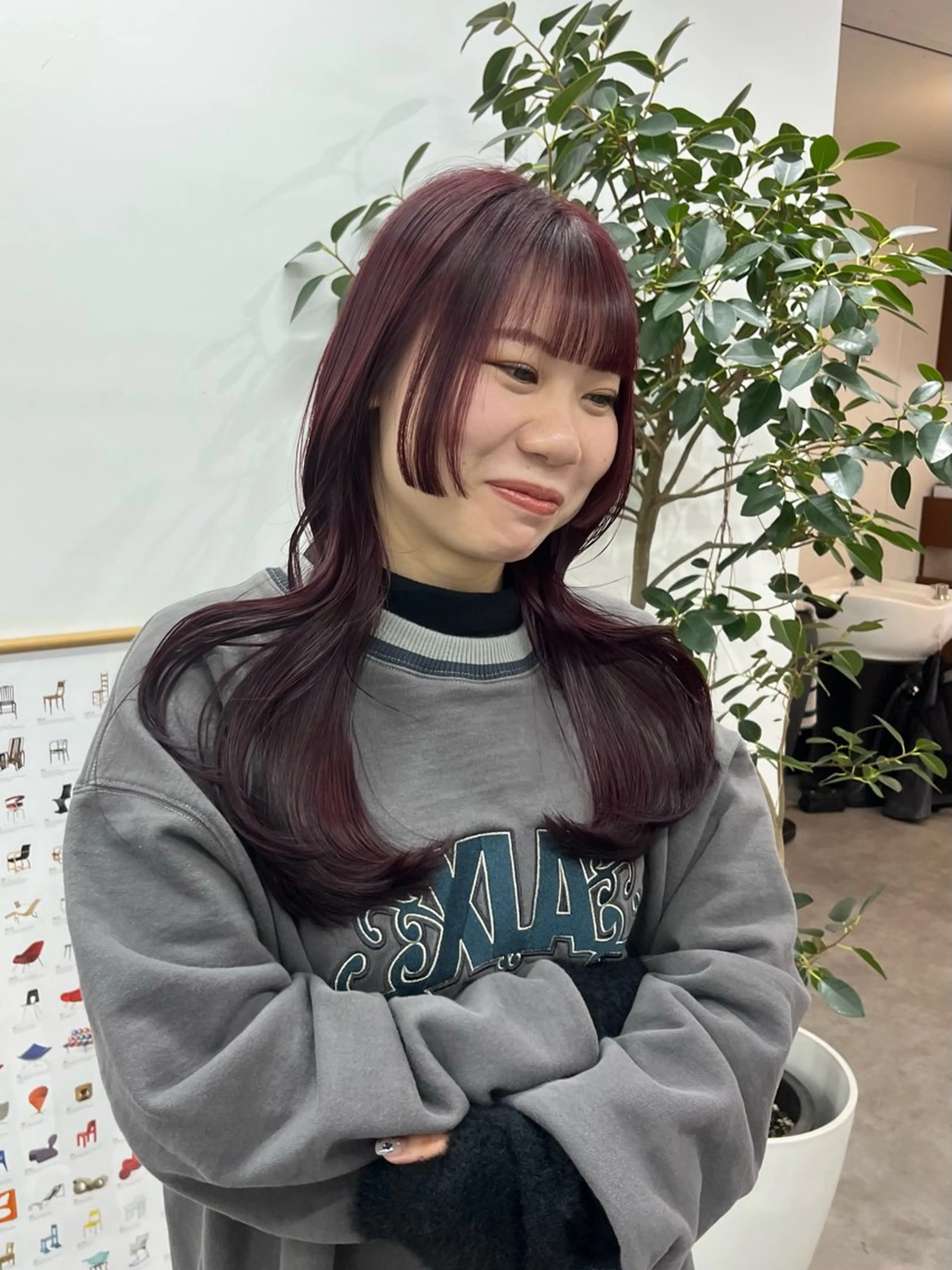 カラー ケアカラー カット ヘアカラー 🟣金沢駅近covo SHUNNA🟣のヘアスタイル