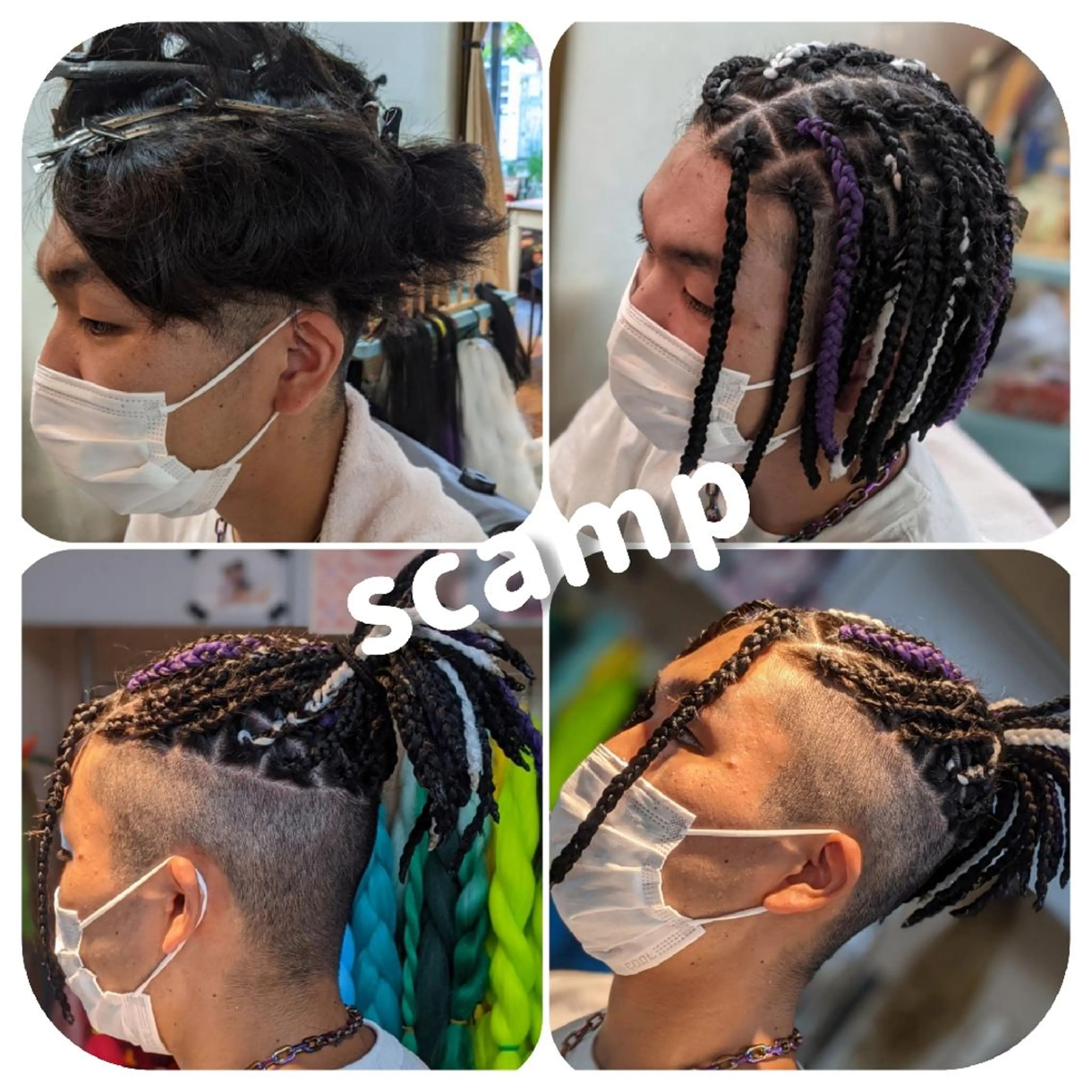 メンズ ミディアム エクステ scamp ★のヘアスタイル