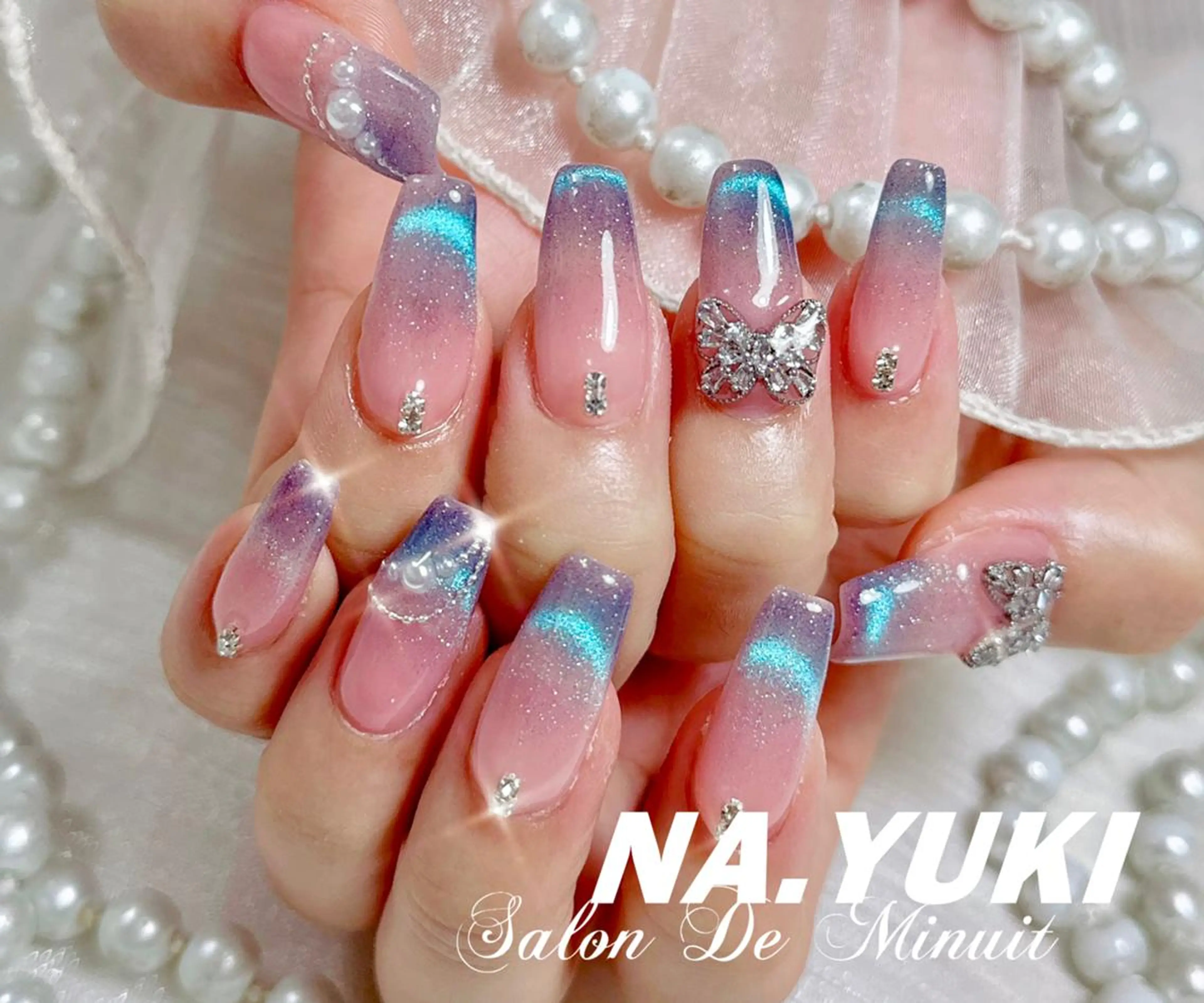 ネイル ハンドネイル ハンドケア 🌷 Mooning 🌷のネイルデザイン