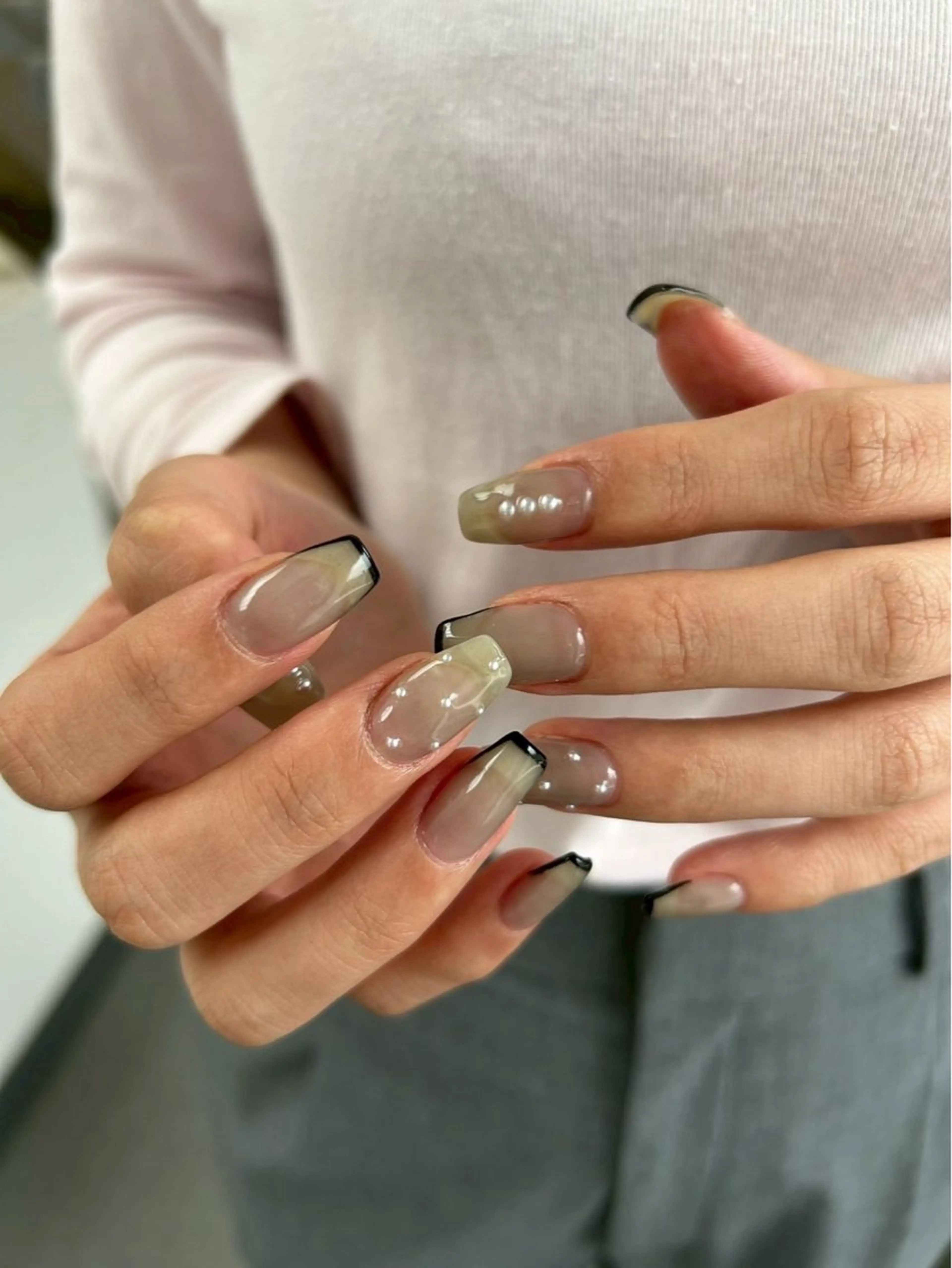 ロング ハンドネイル Nbibi nail salonのネイルデザイン