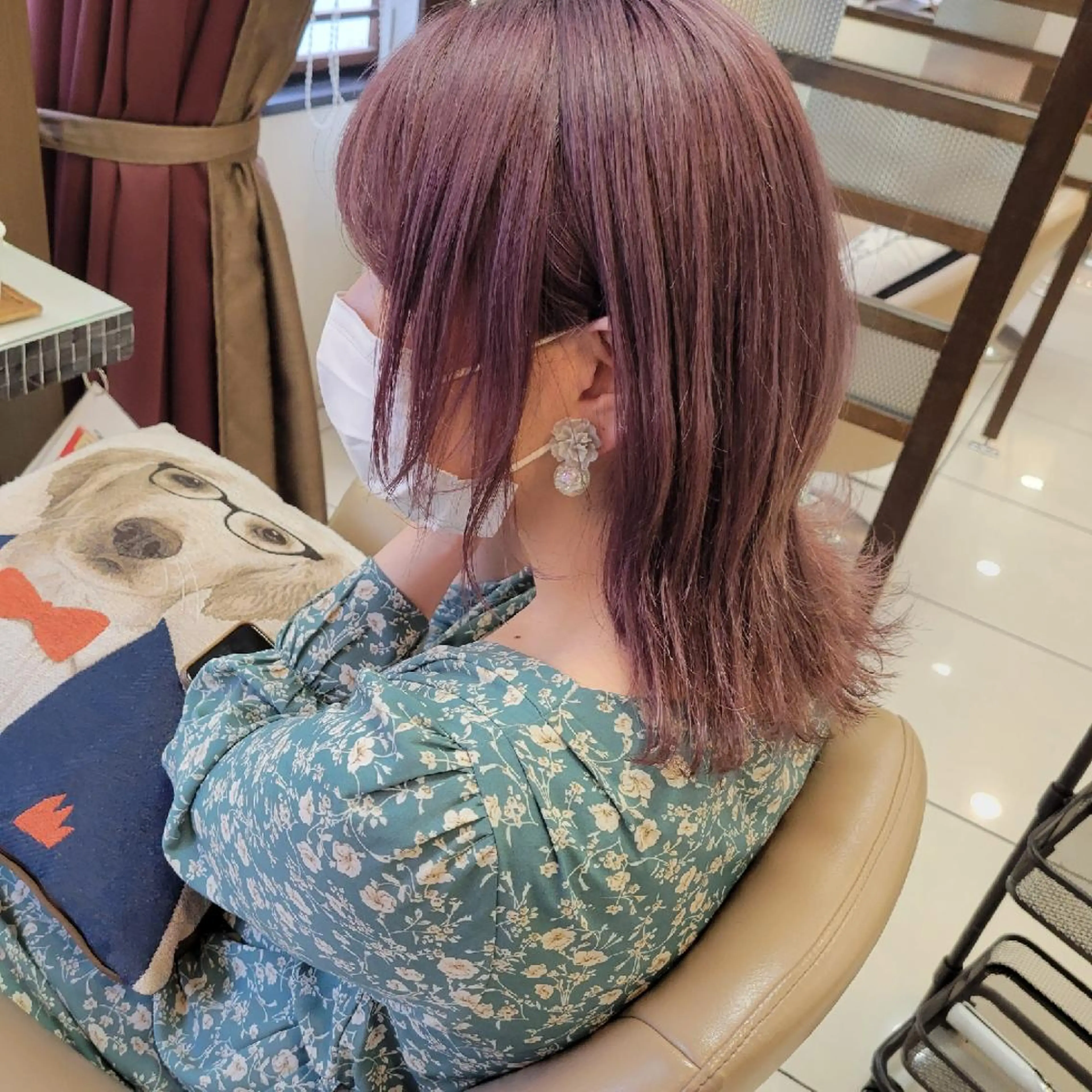 ミディアム カラー ママ美容師まつげ 🤍まき🤍のヘアスタイル