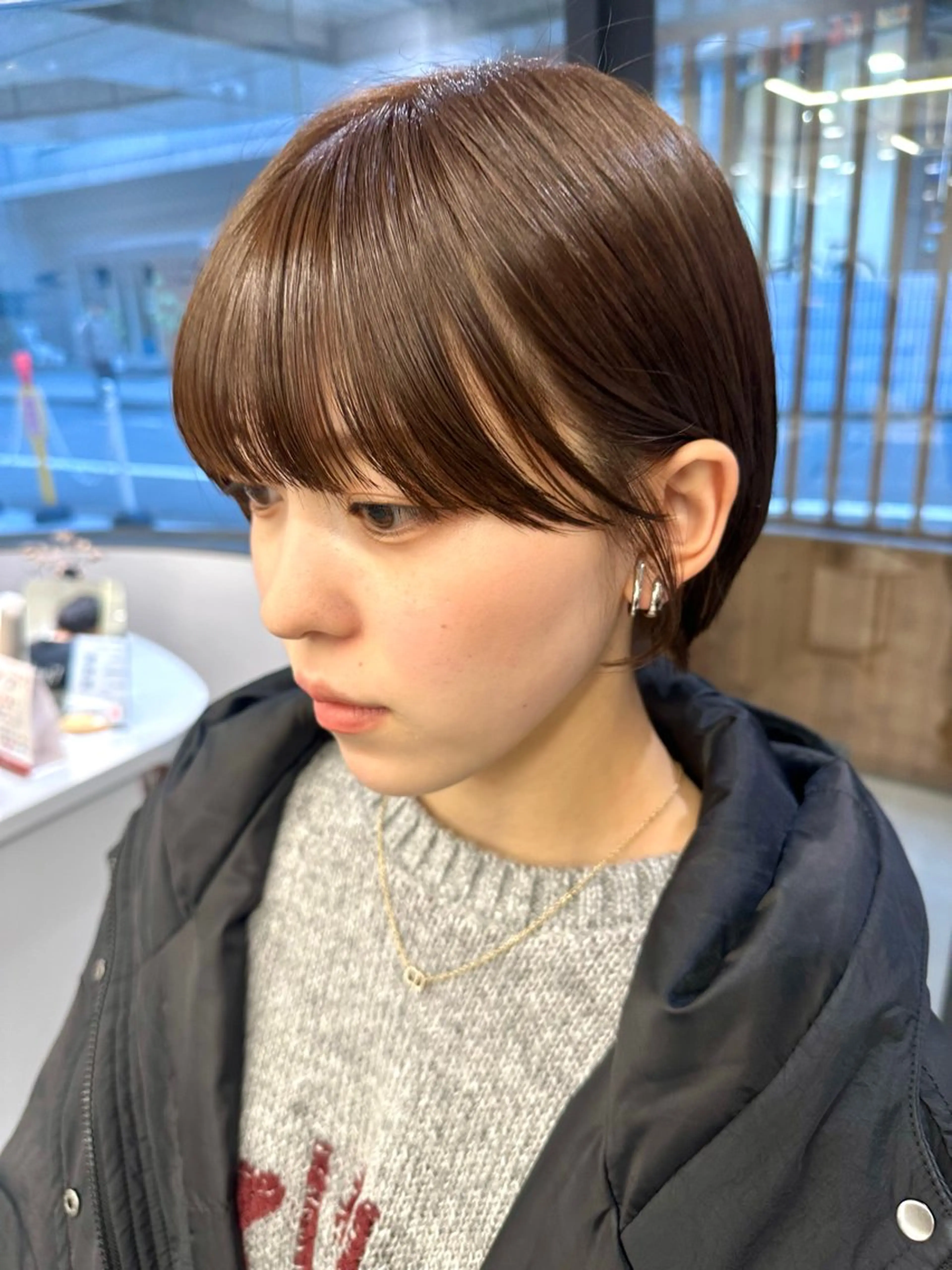 ショート カット ヘアカラー 骨格診断で絶対可愛い ✨丸みショート✨凌弥のヘアスタイル