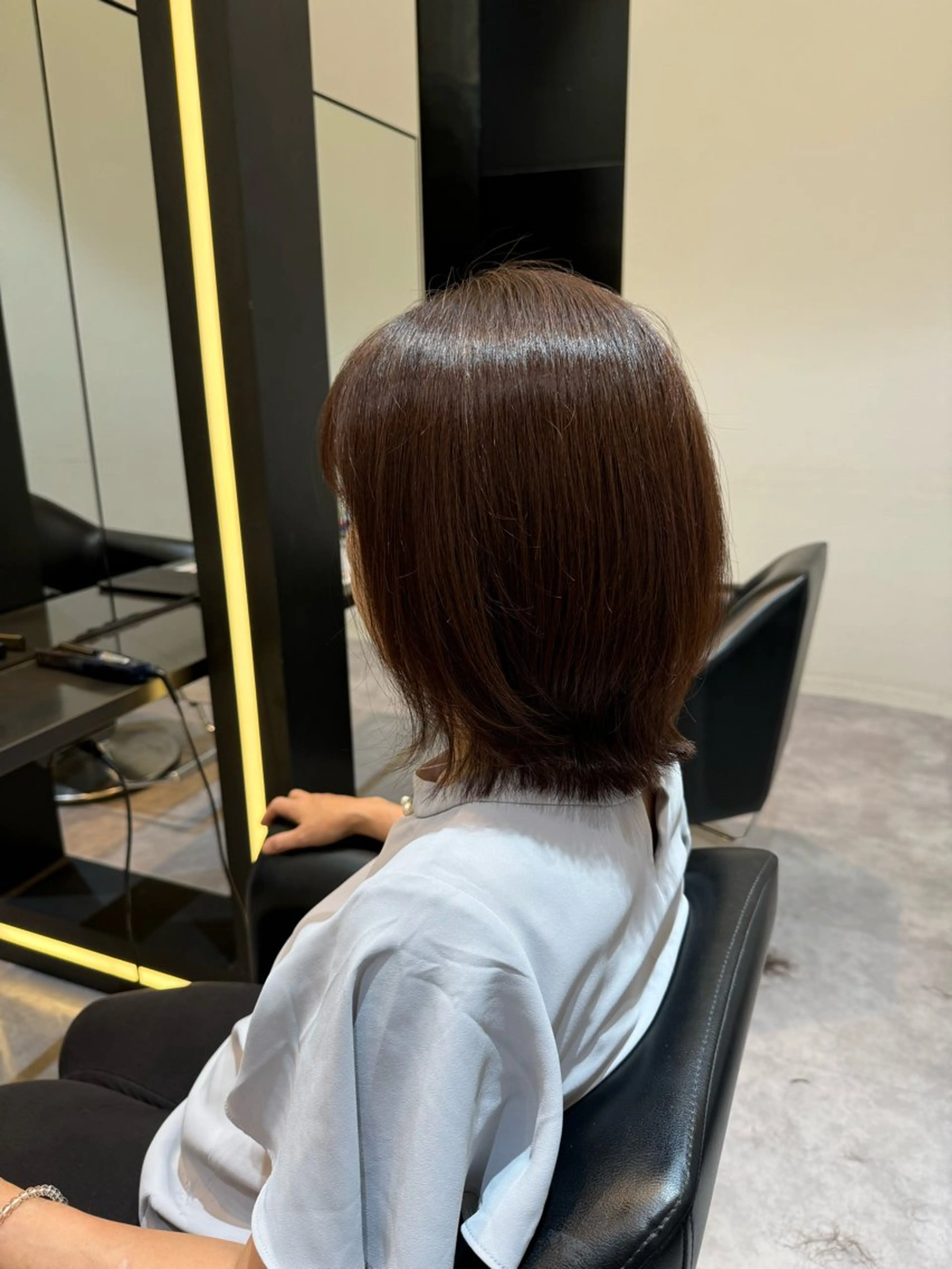 ミディアム 明井 准弥のヘアスタイル