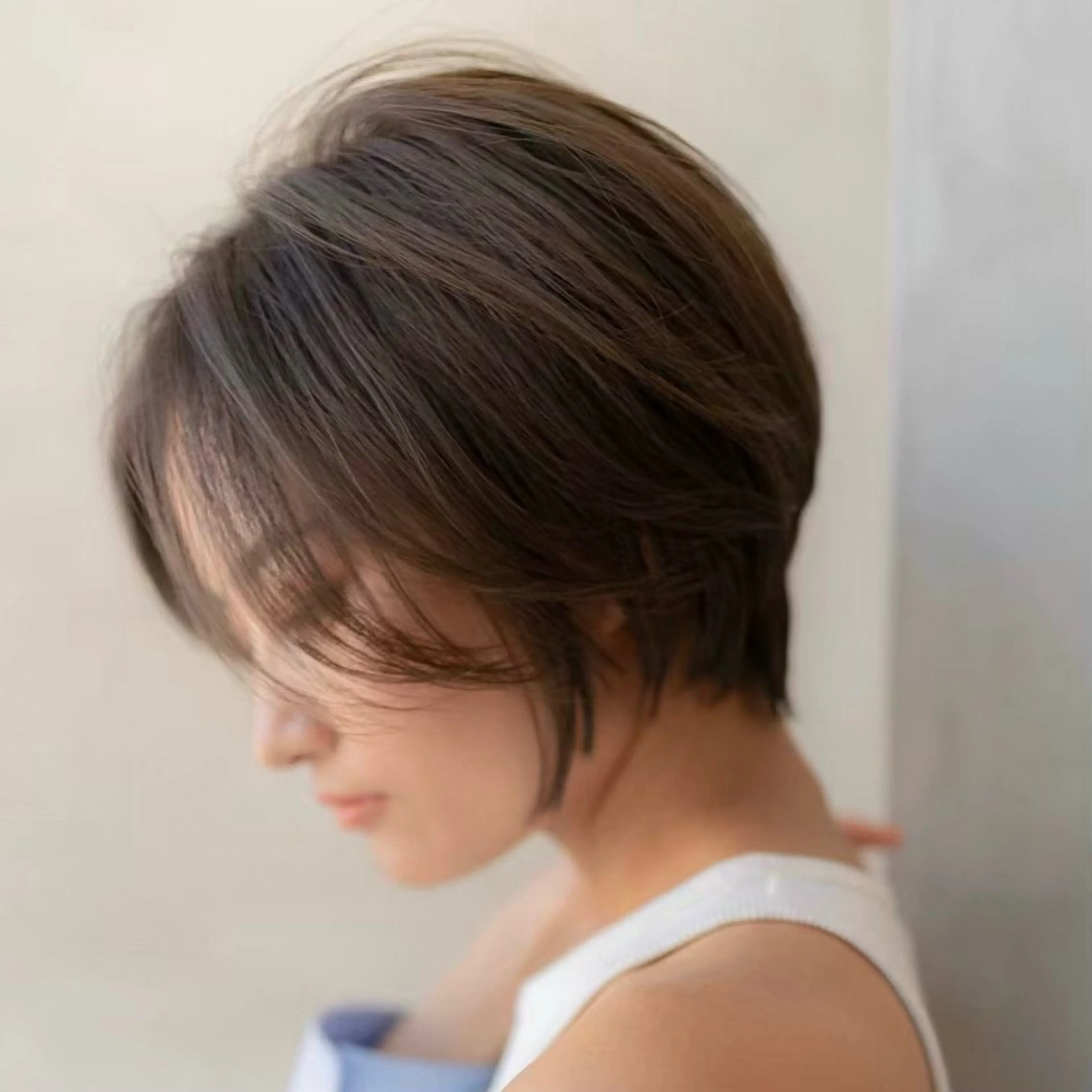 ショート カラー ショートボブ 丸みショート イルミナカラー ボブ 髪質改善 カット ヘアカラー トリートメント 渋谷ボブ/ショート 特化田中航平のヘアスタイル