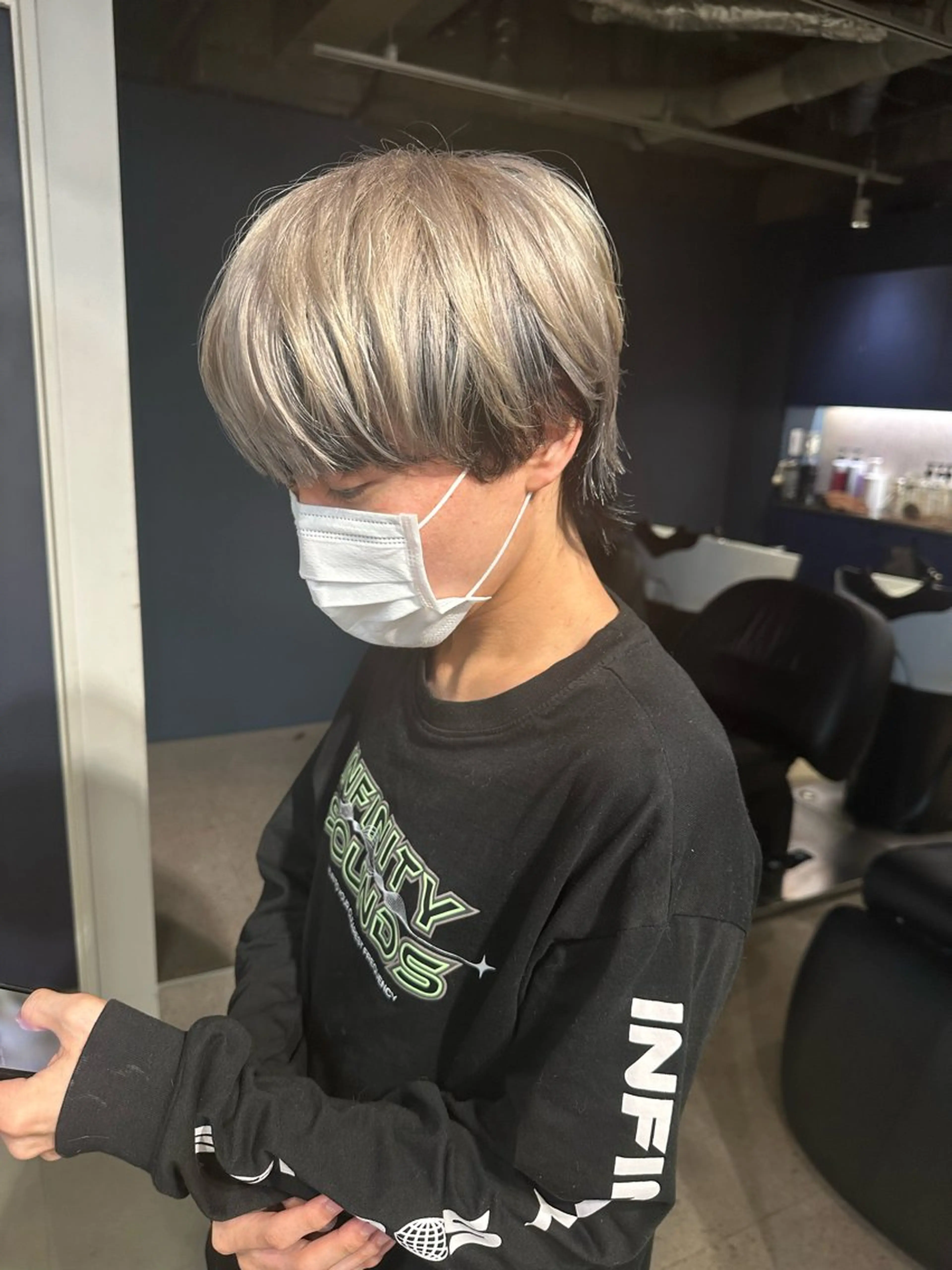 カラー メンズ ヘアカラー 💖ハイライト/ハイ トーン💖MIKIのヘアスタイル