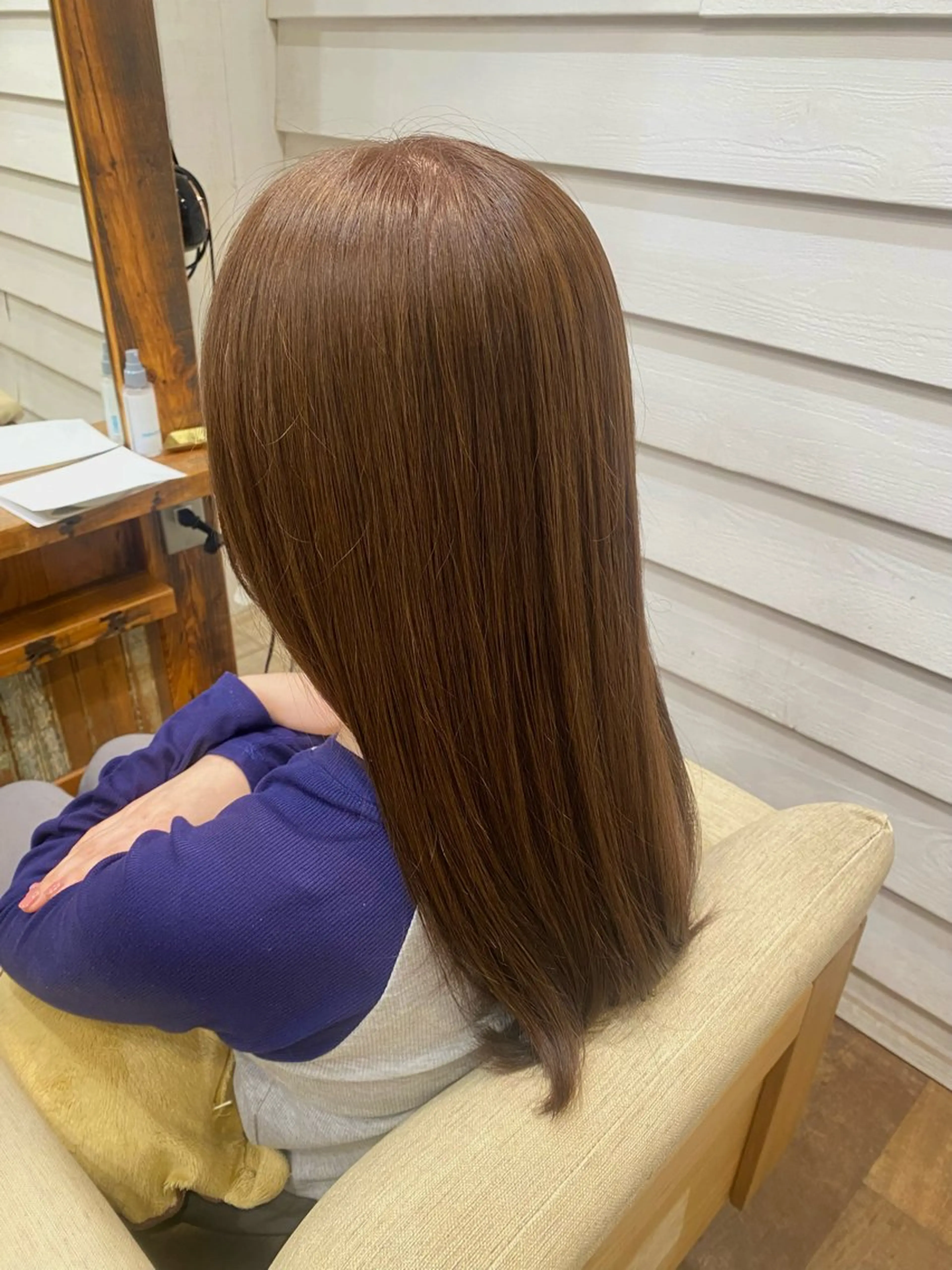 セミロング カラー ‎🤍透明感カラー 【仙川】セリナ‎🤍のヘアスタイル