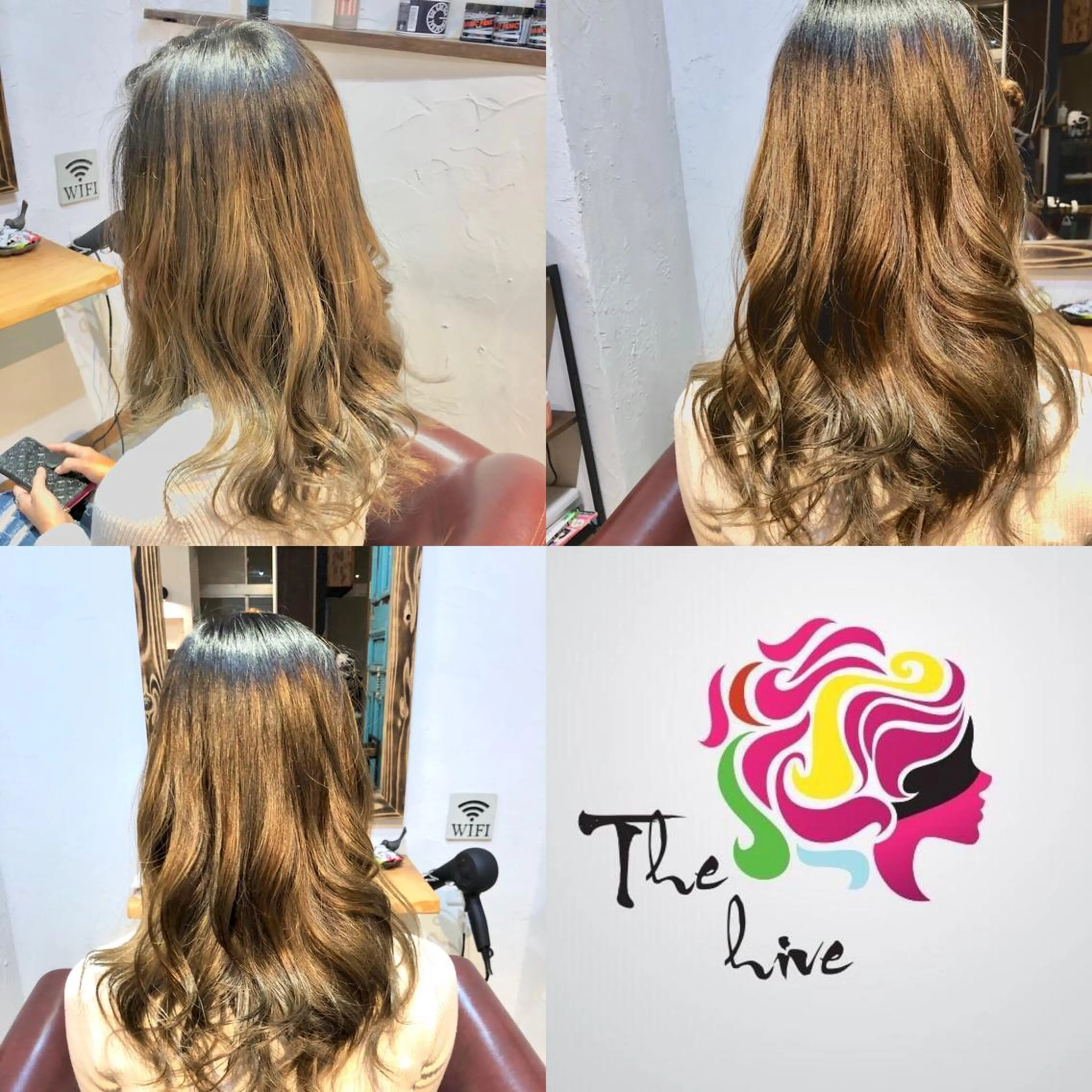 ロング カラー グラデーションカラー カット ヘアカラー Hair salon The  hiveのヘアスタイル