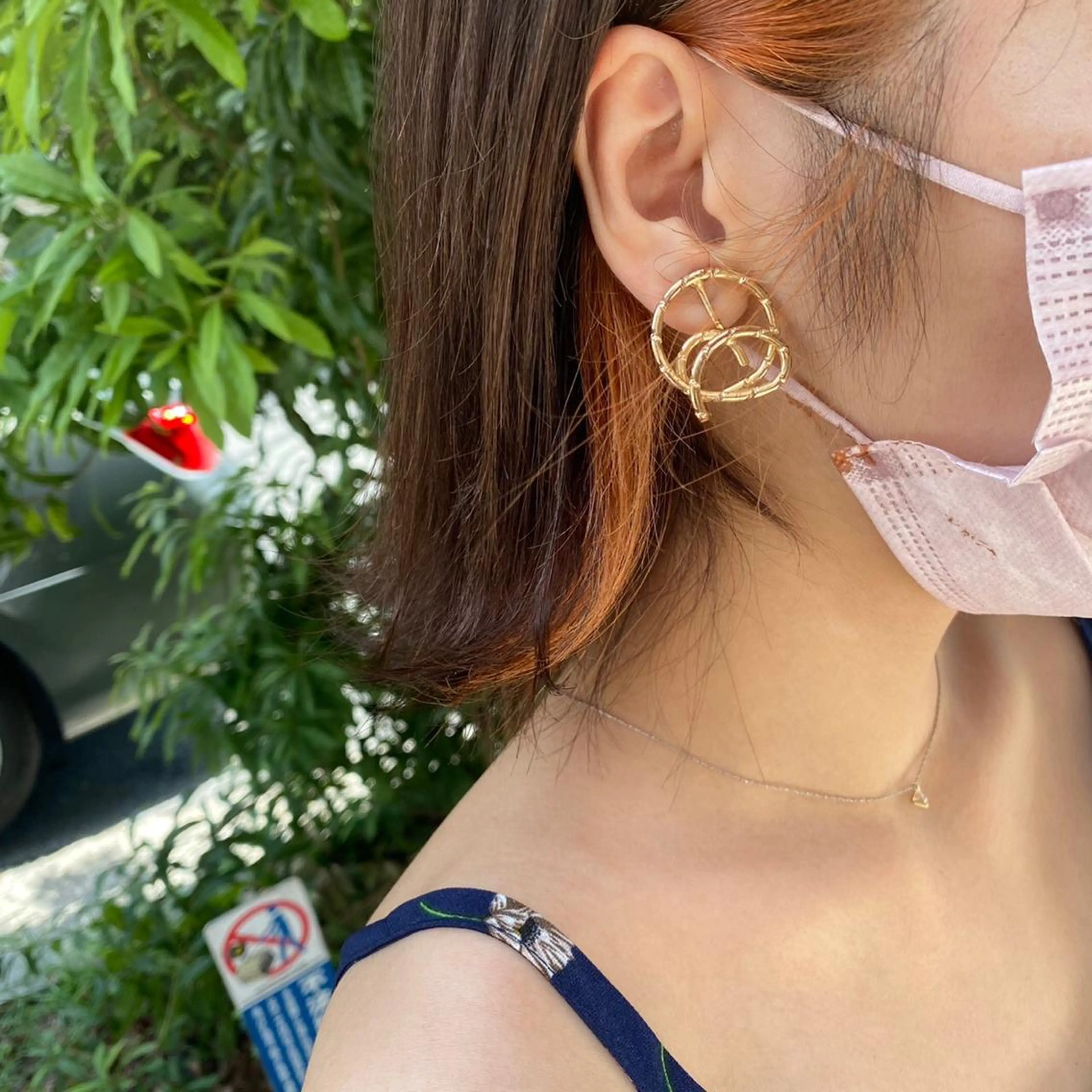 ショート カラー ヘアアレンジ インナーカラー オレンジ 髪質改善 ツヤ髪カラー✴︎髙井のヘアスタイル