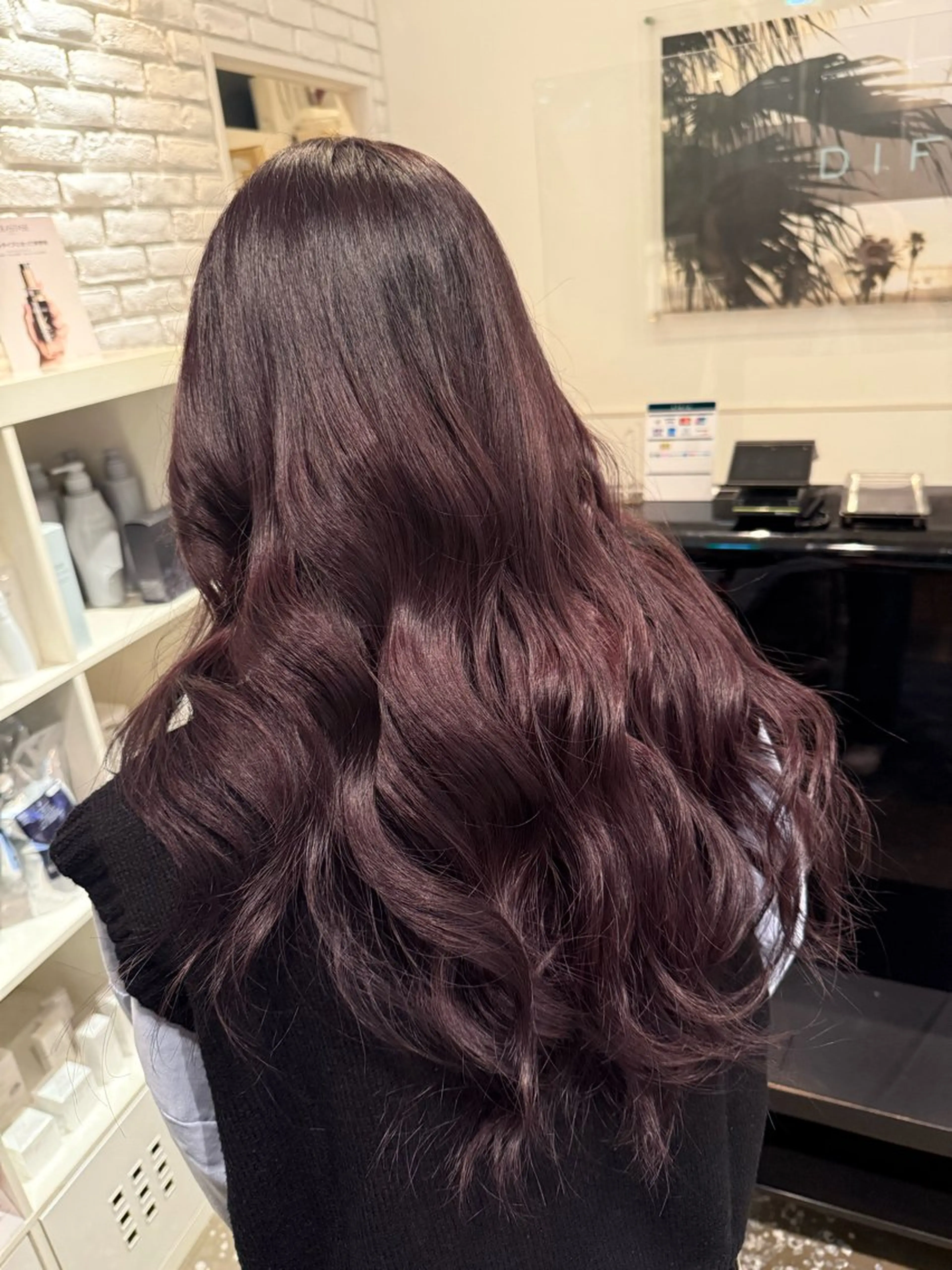 ロング カラー ラベンダーカラー ヘアカラー たかしな けいなのヘアスタイル