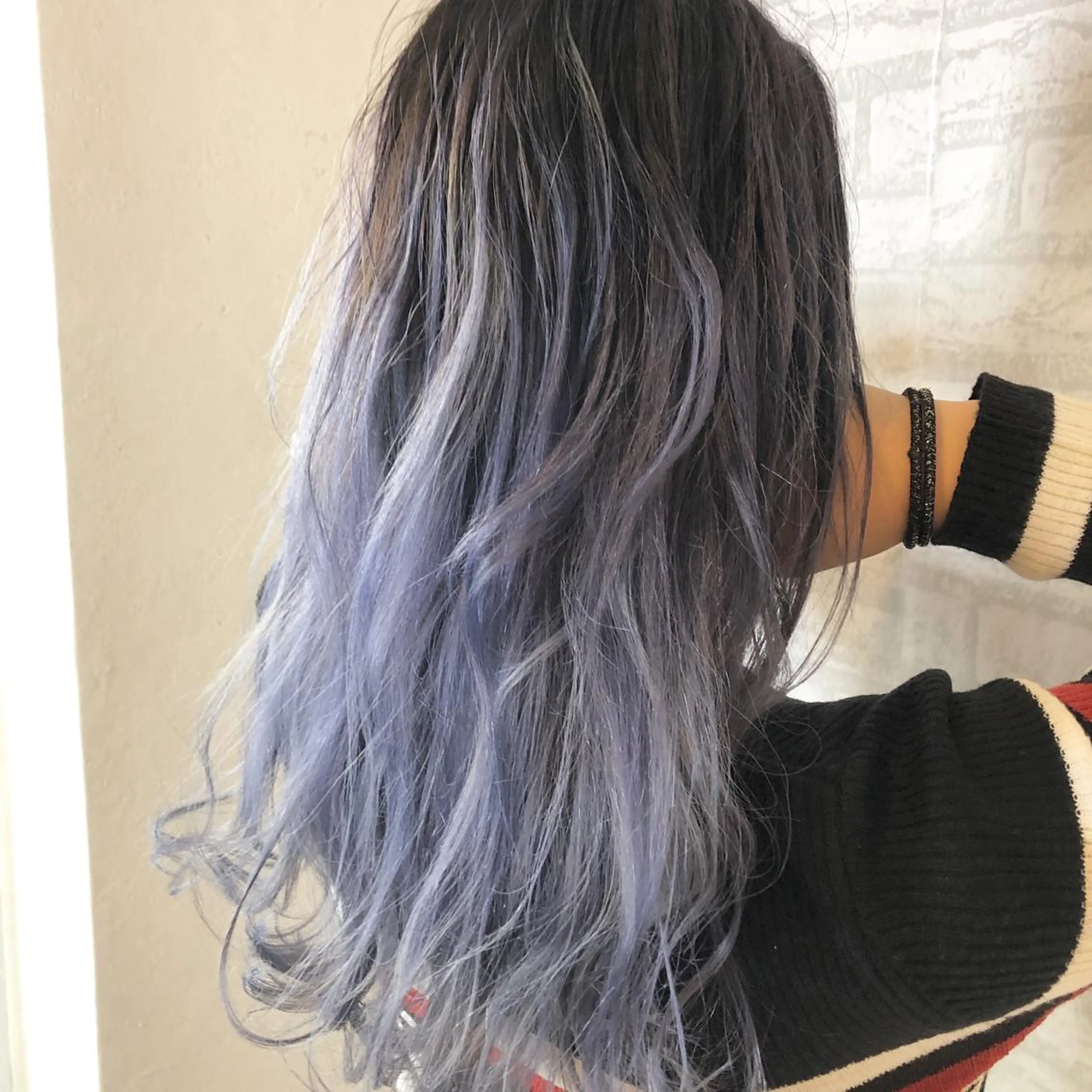 ミディアム カラー ブルーカラー ブルージュ カット ヘアカラー トリートメント JIL BLAN 京都のヘアスタイル